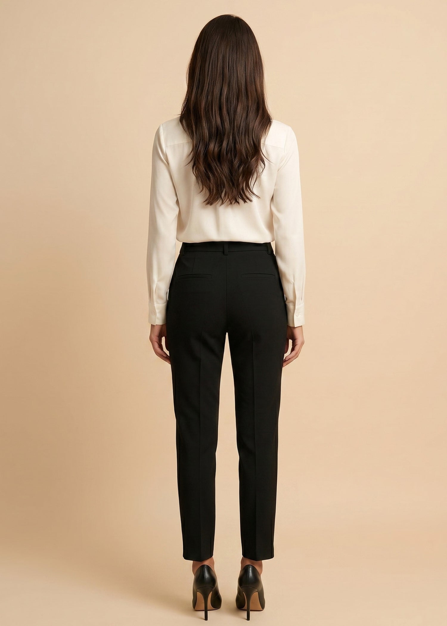 Ivory Wrap Front Top for Ladies