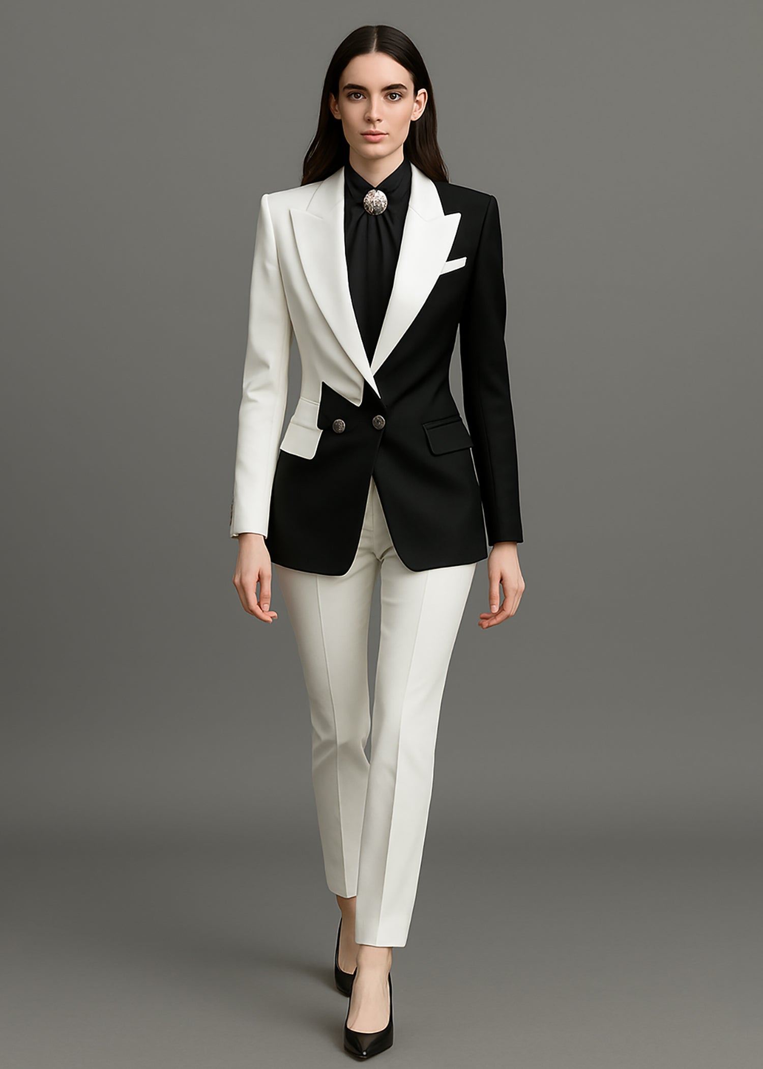 Kairo Wide Lapel Two Tone Tuxedo
