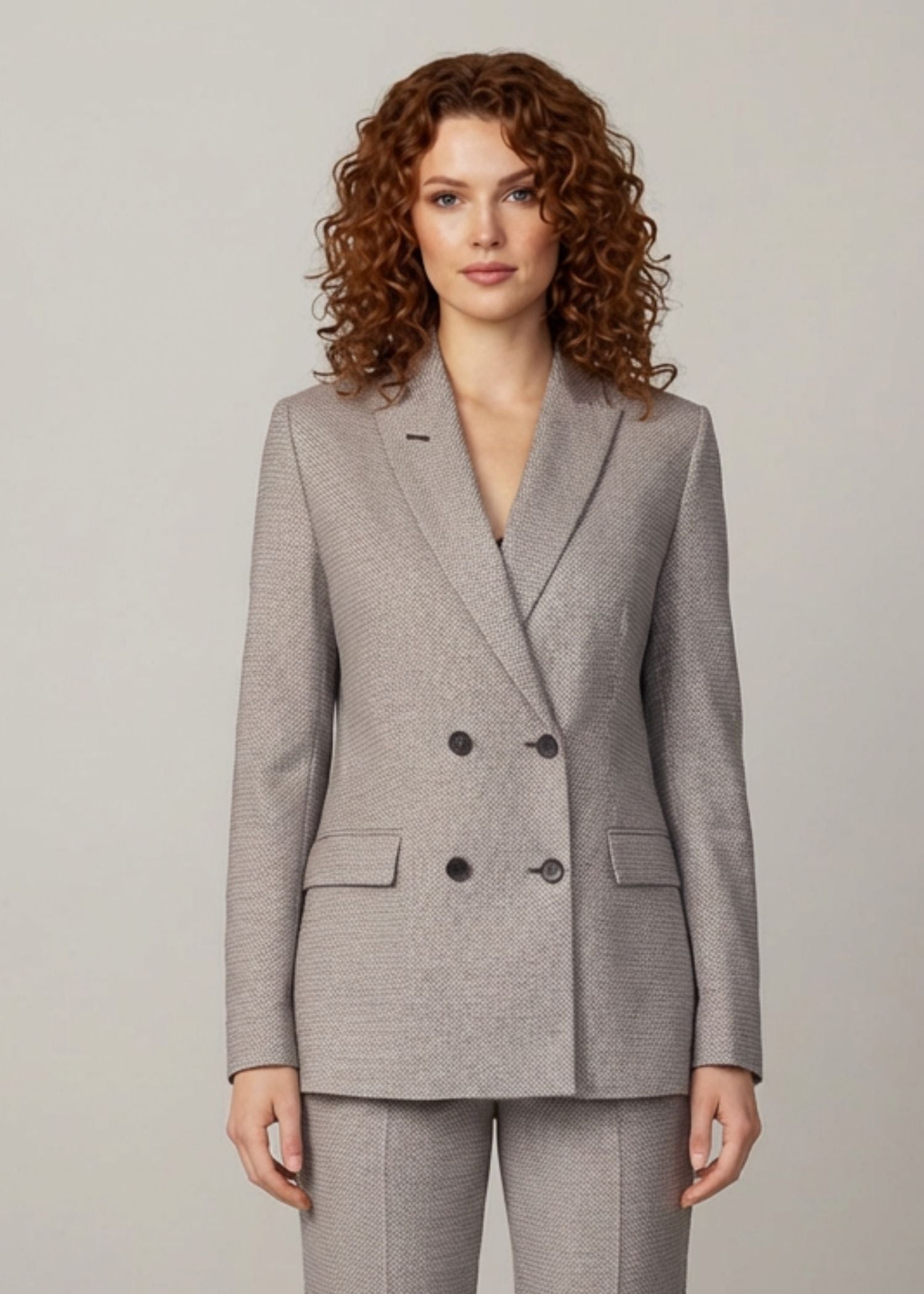 Kalahari Double Breasted Suit in Grey