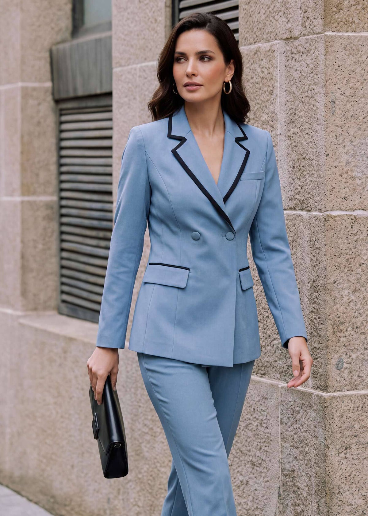 Bespoke Kyoto Double Breasted Suit in Blue