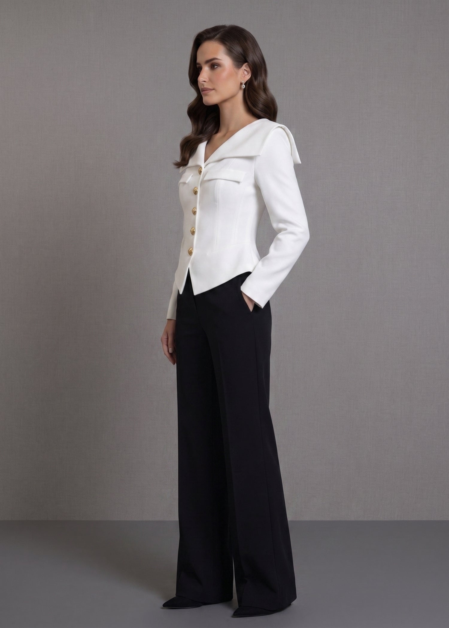 Matterhorn Tailored White Blazer for Women