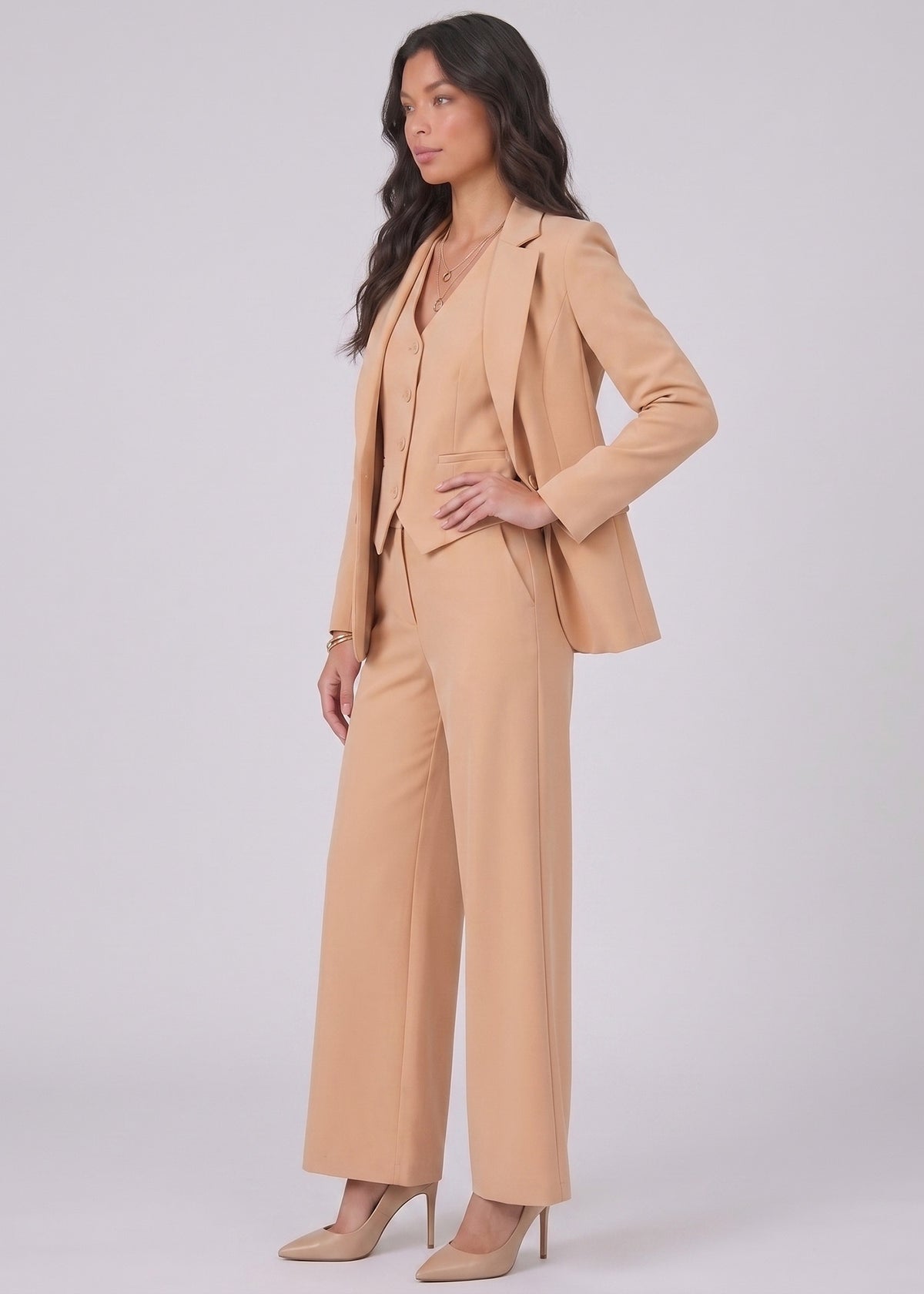 Notch Lapel Business Formal Suit