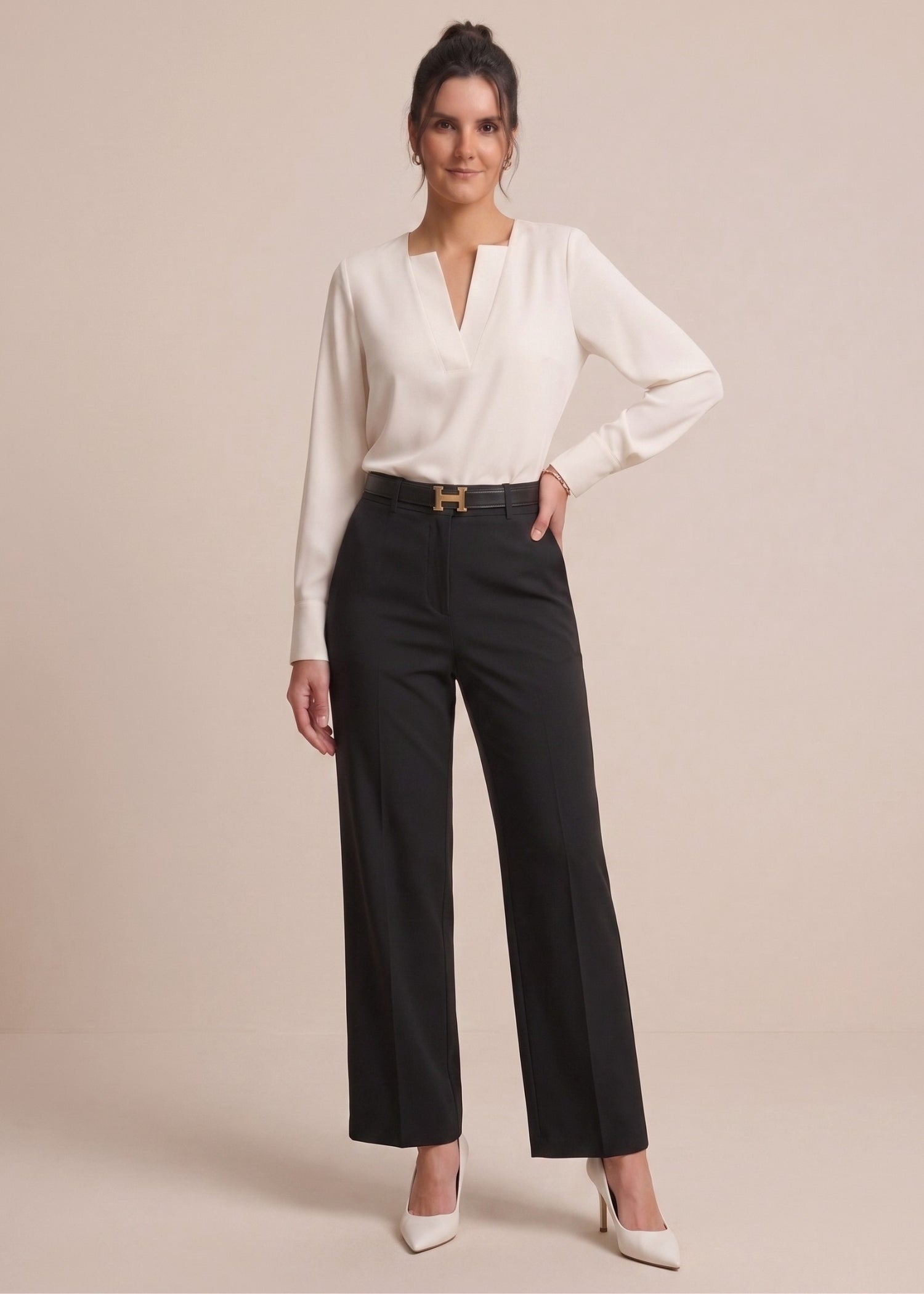 Notch Neck Shirt for Women