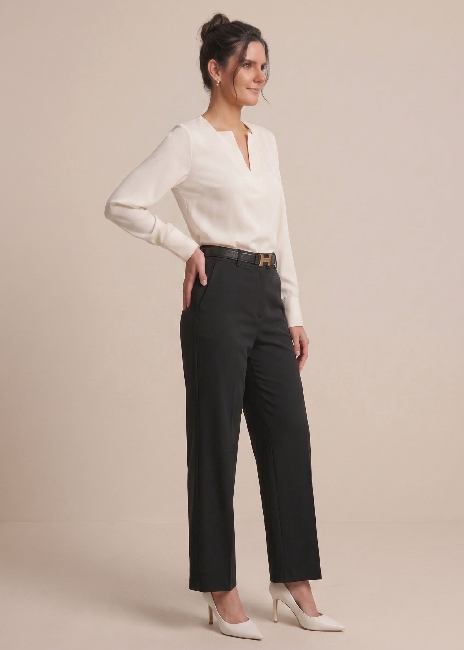 Notch Neck Shirt for Women