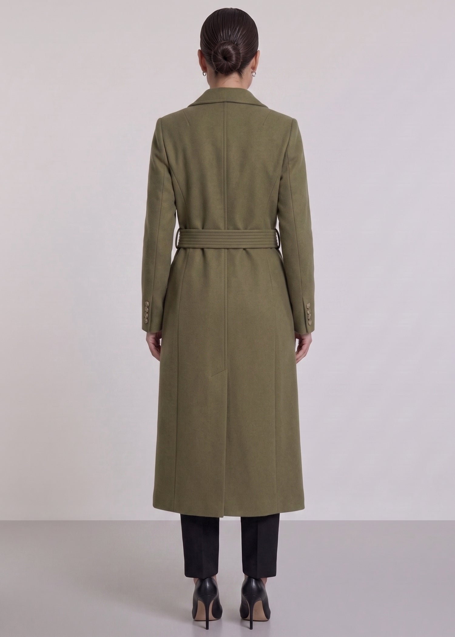 Olive Green Long Coat