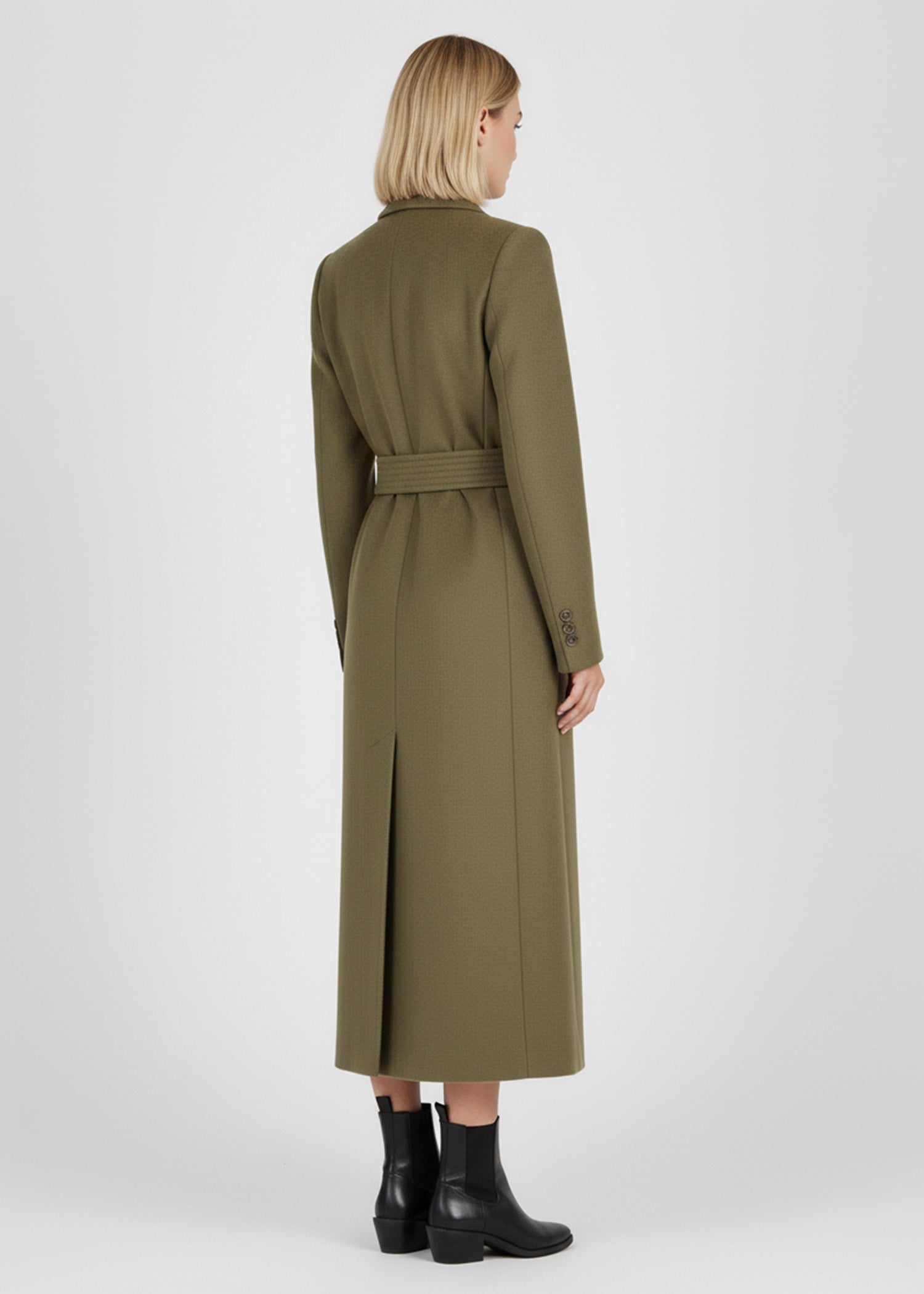 Olive Green Long Coat