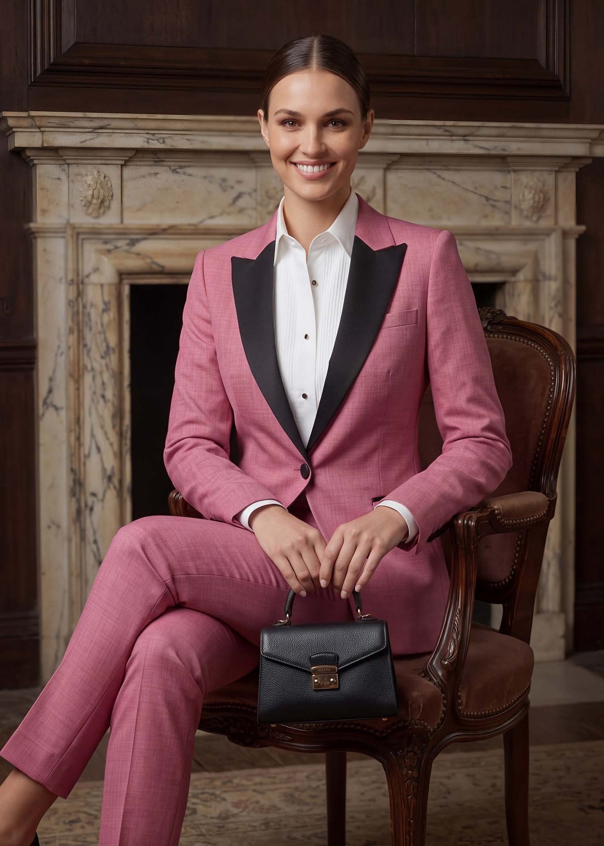 One Button Peak Lapel Tuxedo