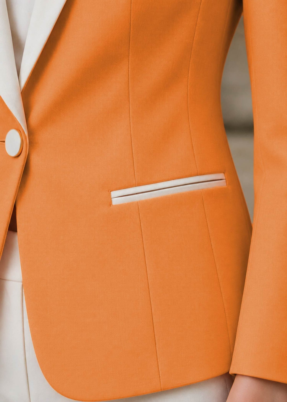 Orange tuxedo