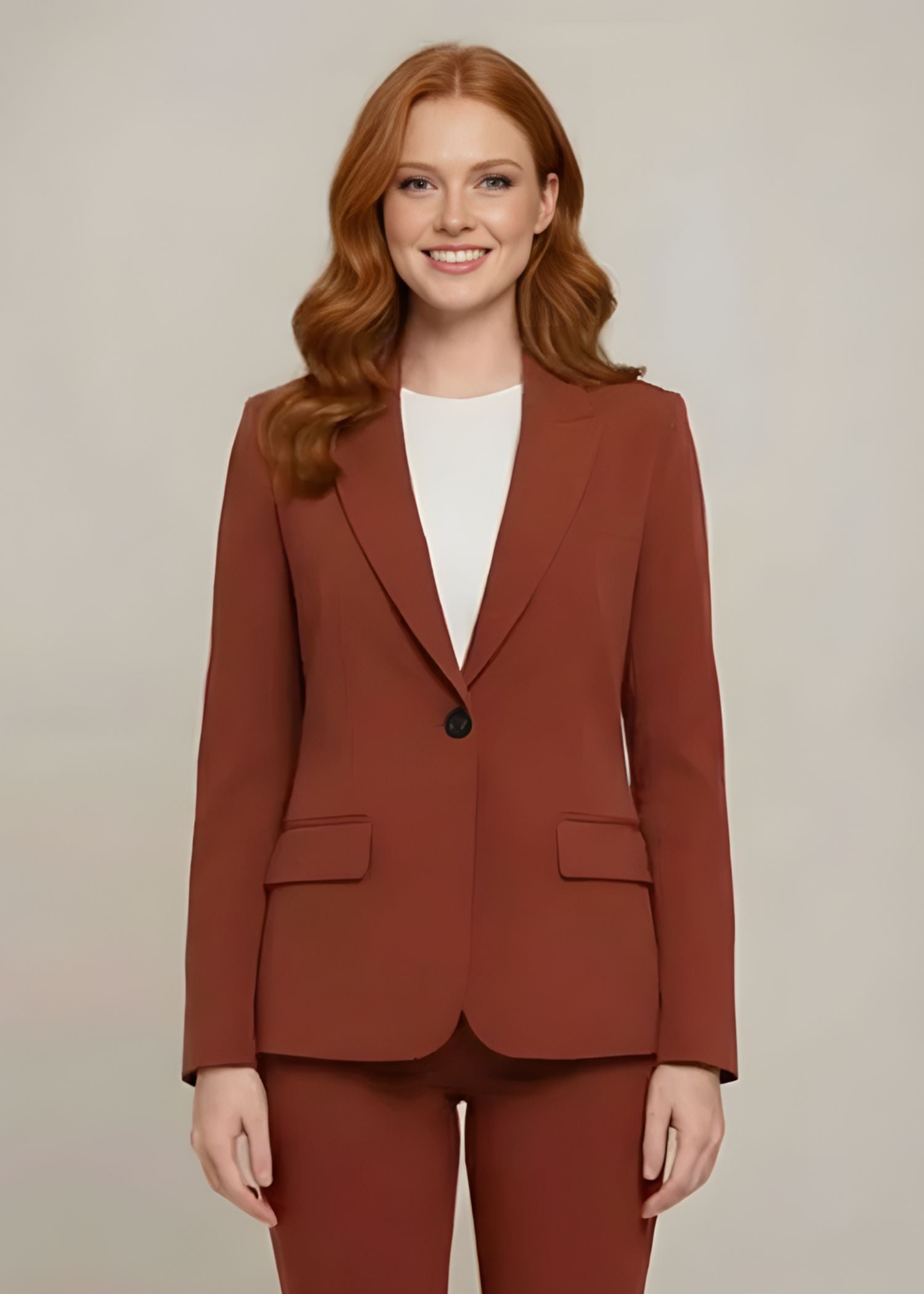  Orvieto Peak Lapel Singel Button Suit