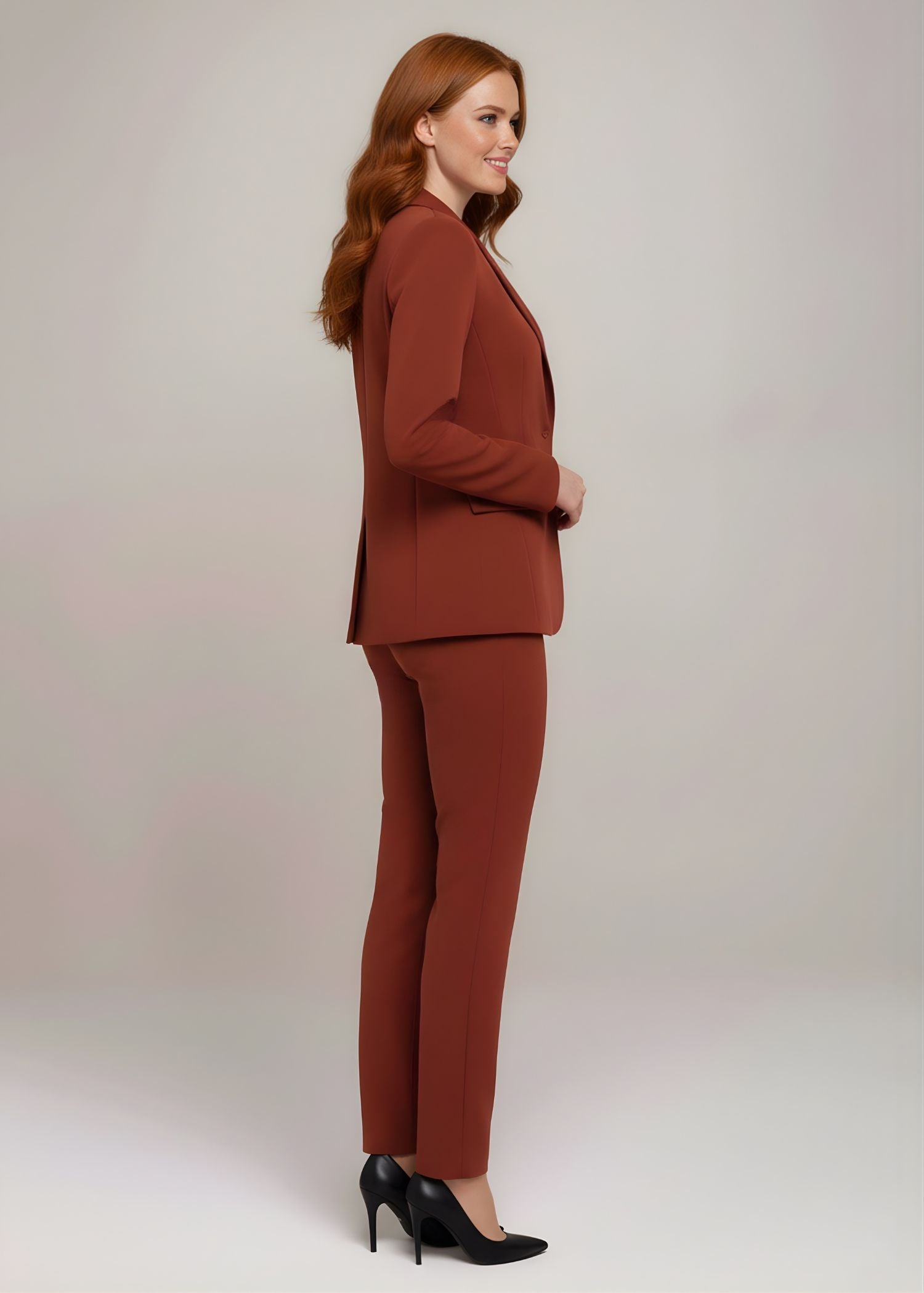  Orvieto Peak Lapel Singel Button Suit