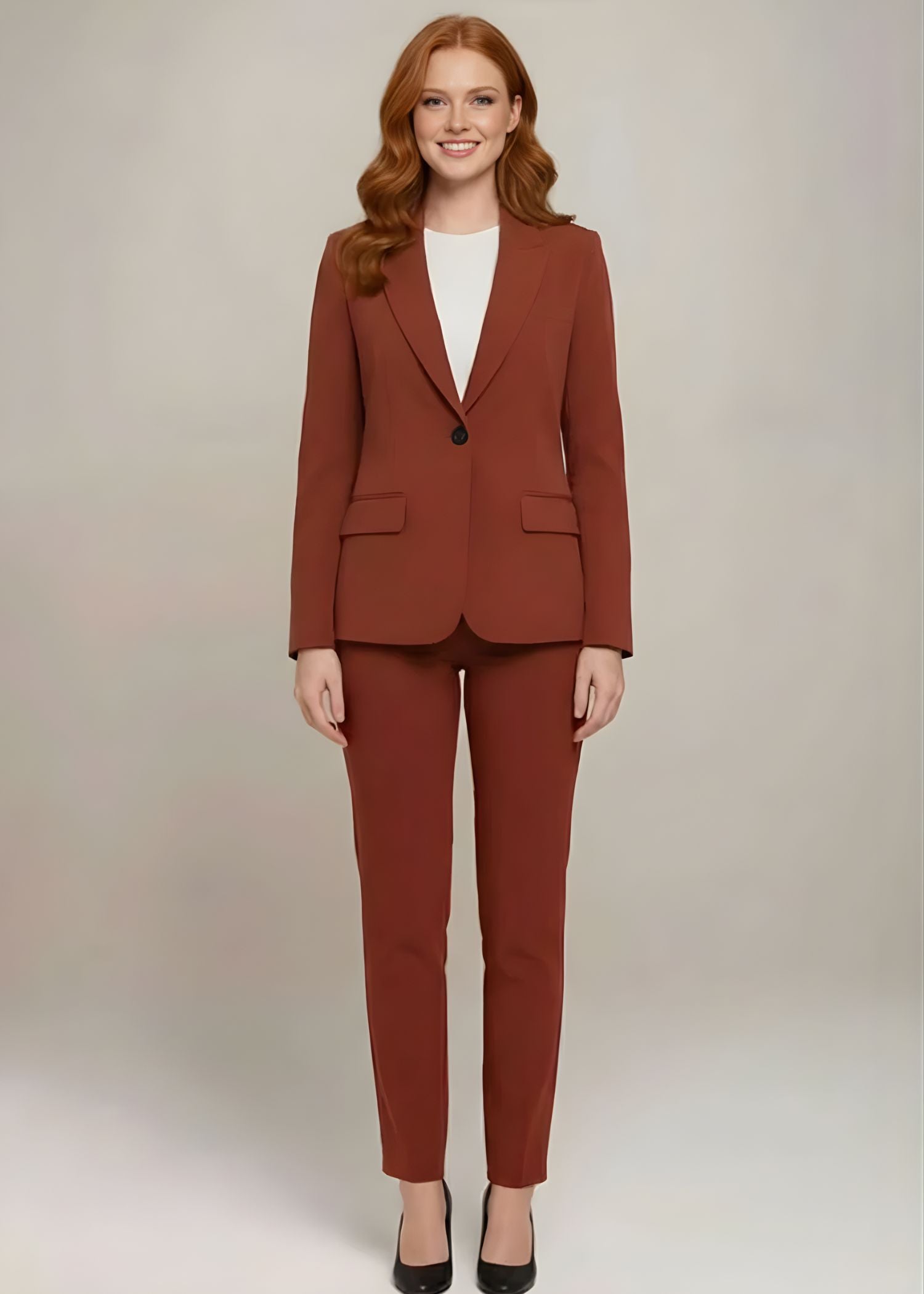  Orvieto Peak Lapel Singel Button Suit