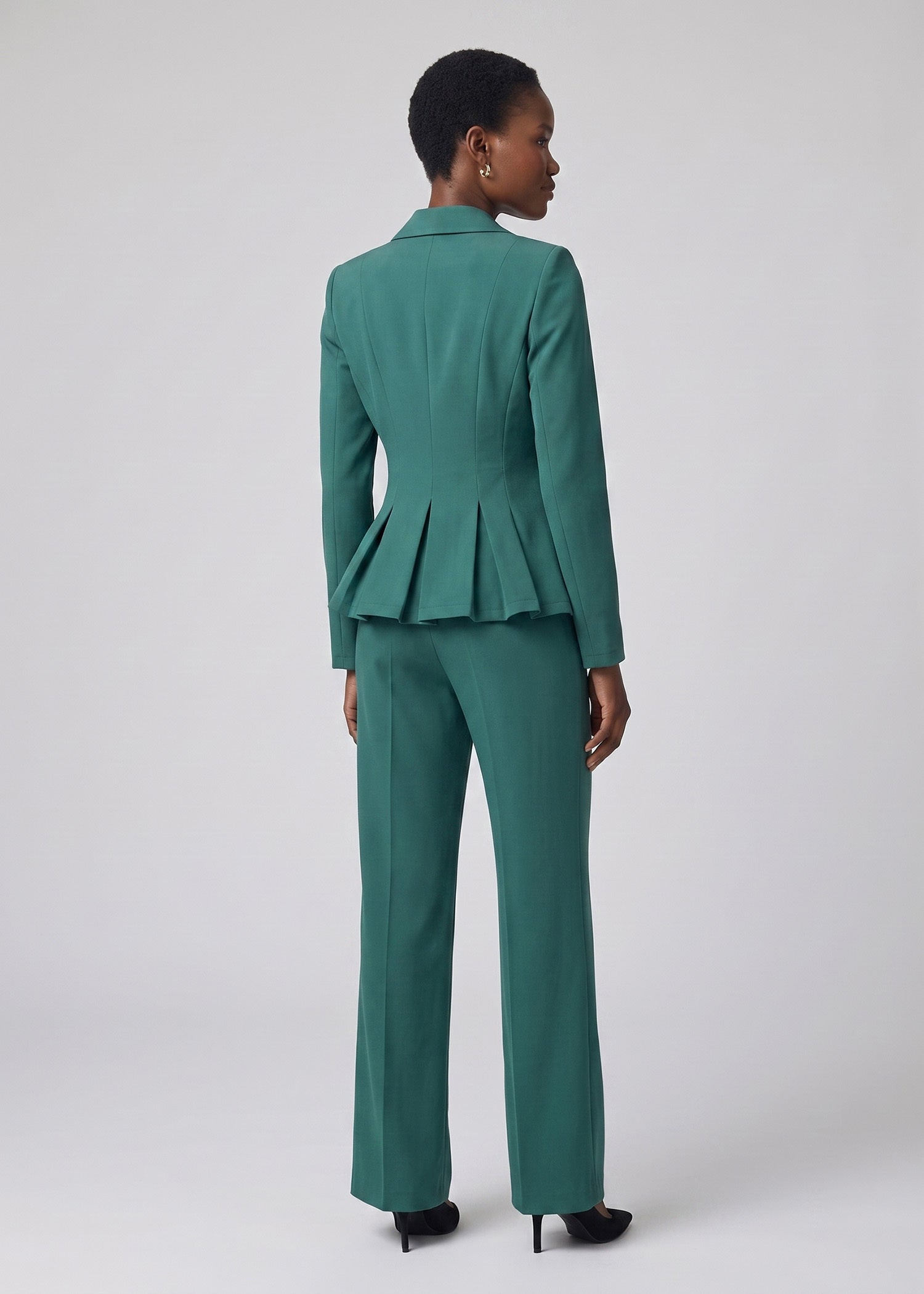 Peplum Executive Office Suit