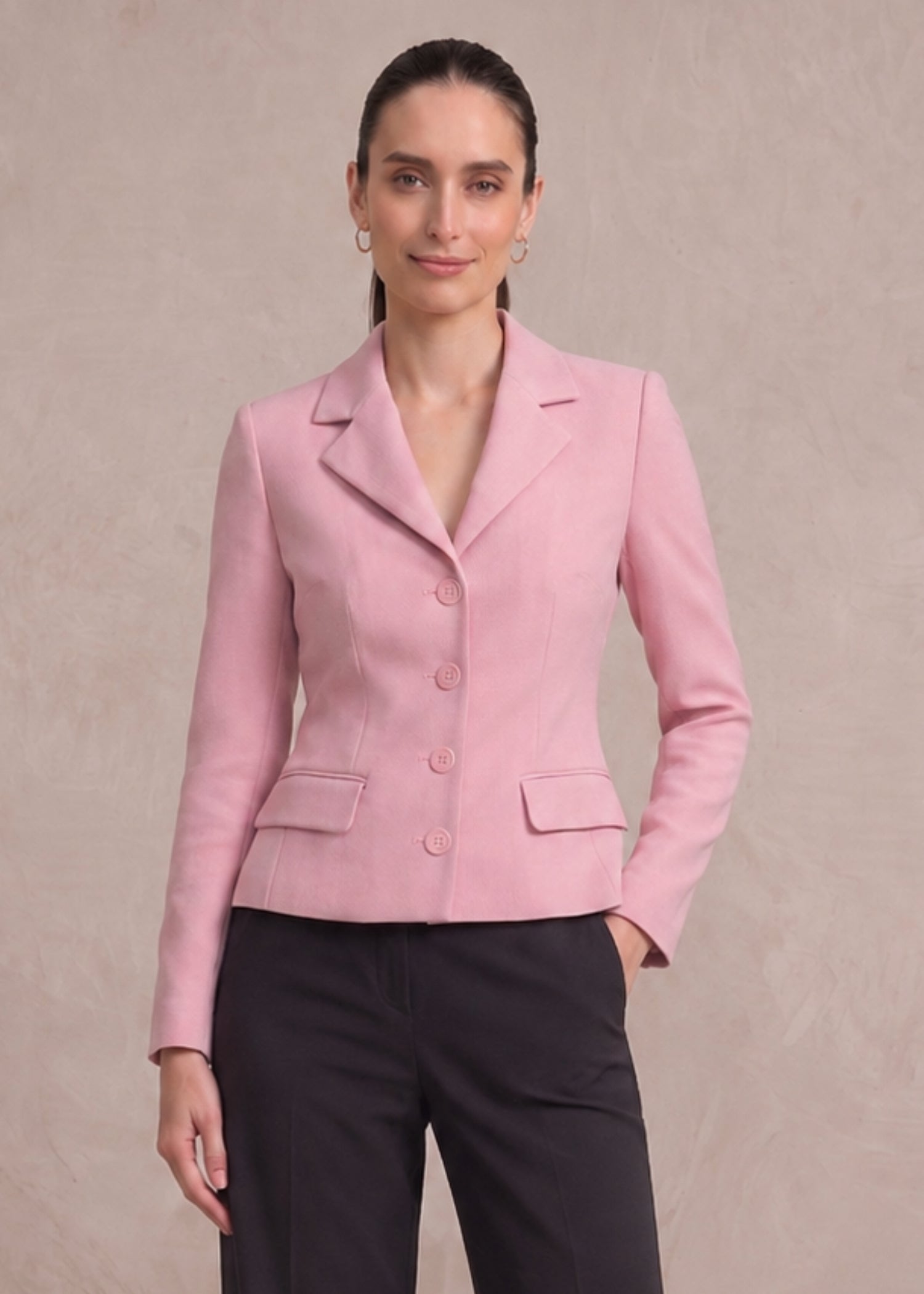 Petra Rose Pink Women Blazer