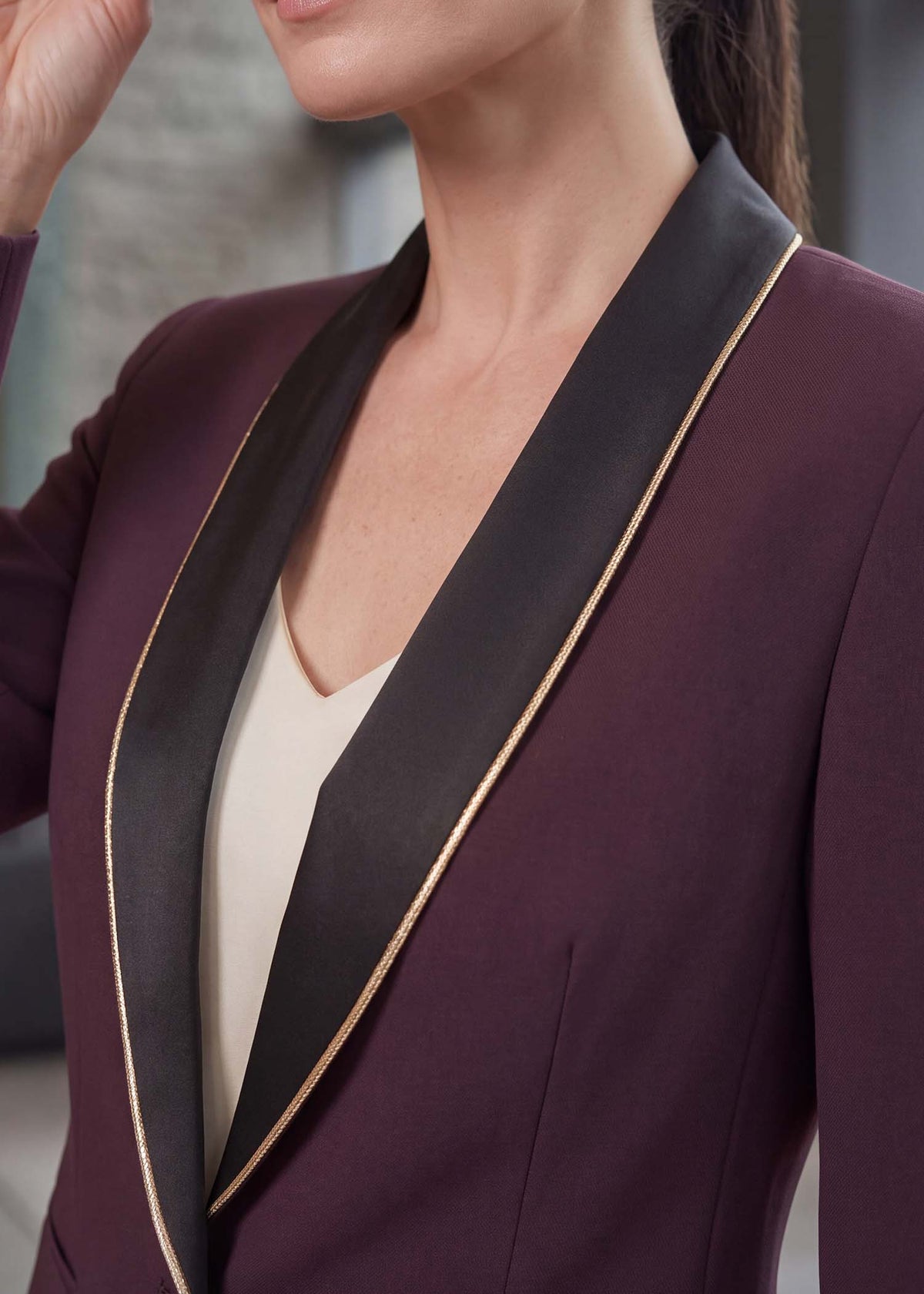 Piped Lapel Single Breasted Tuxedo