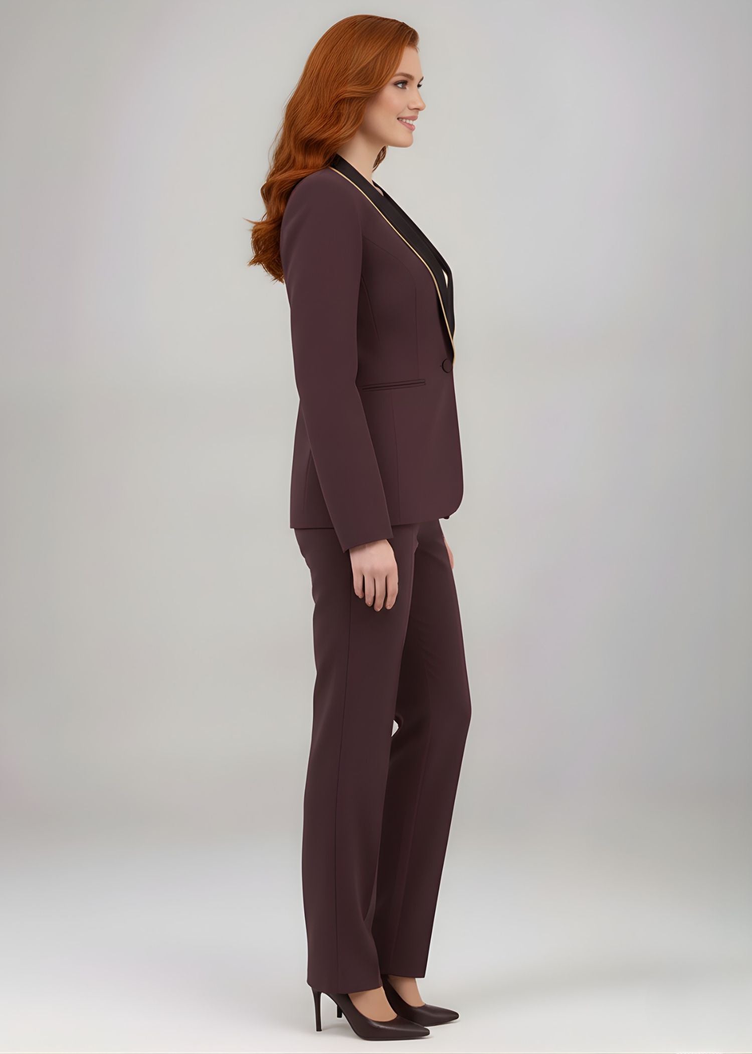 Piped Lapel Single Breasted Tuxedo