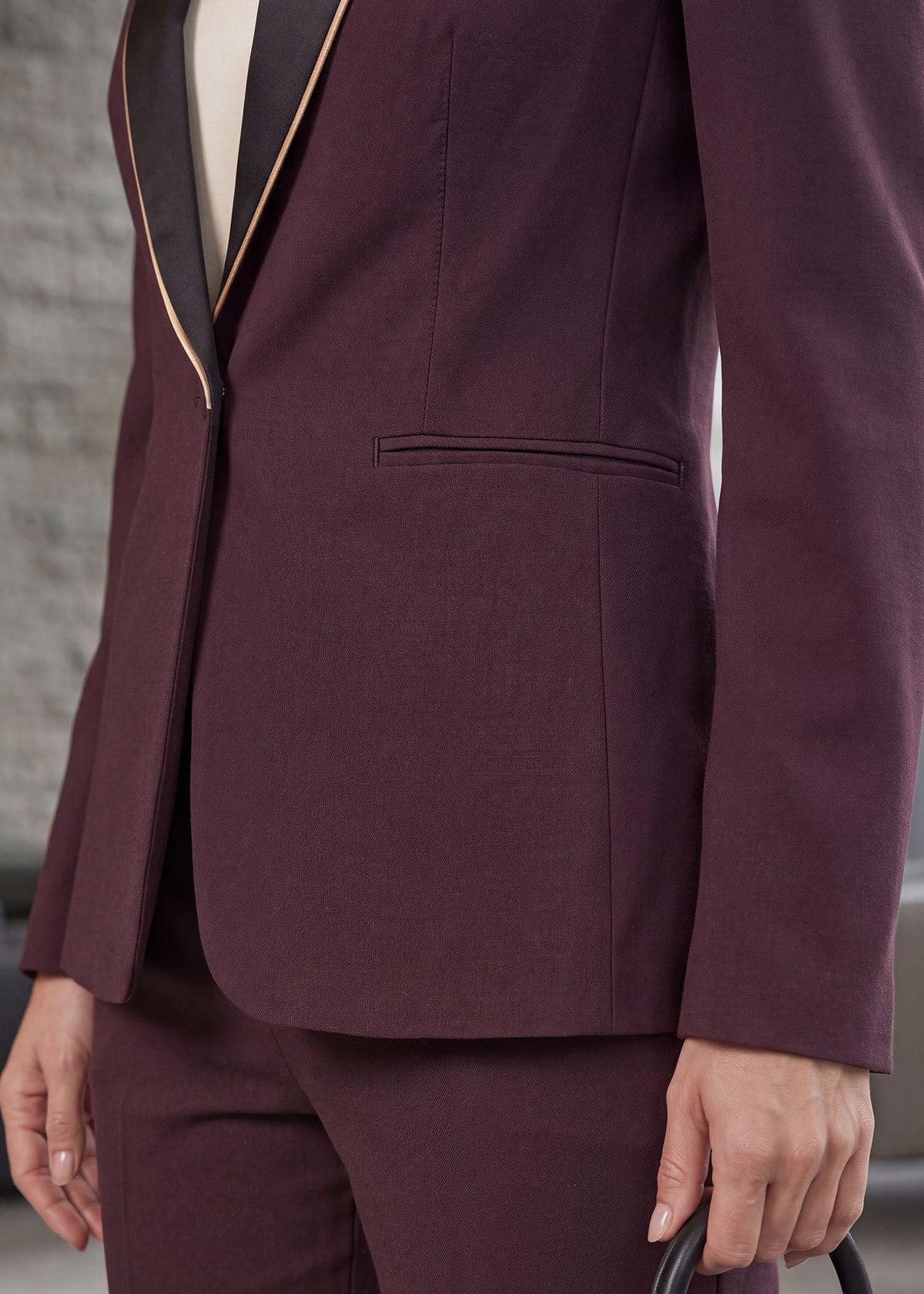 Piped Lapel Single Breasted Tuxedo