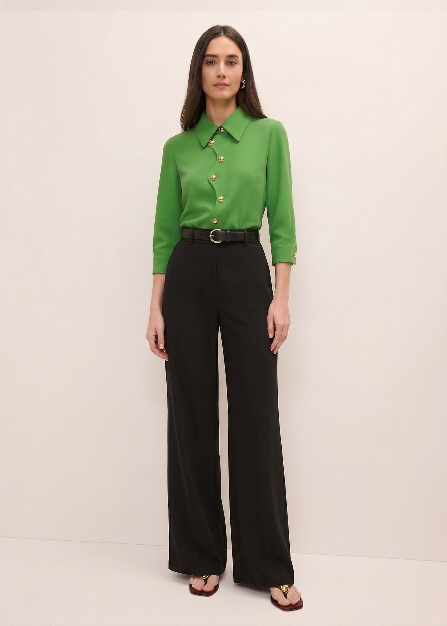 green dress shirts for ladies Women's Show Me the Way Kelly Cotton Button Front Midi Shirt | Size: S its lightweight enough for summer workshops yet sturdy for autumn errands Exact Women's Green Shirt |
