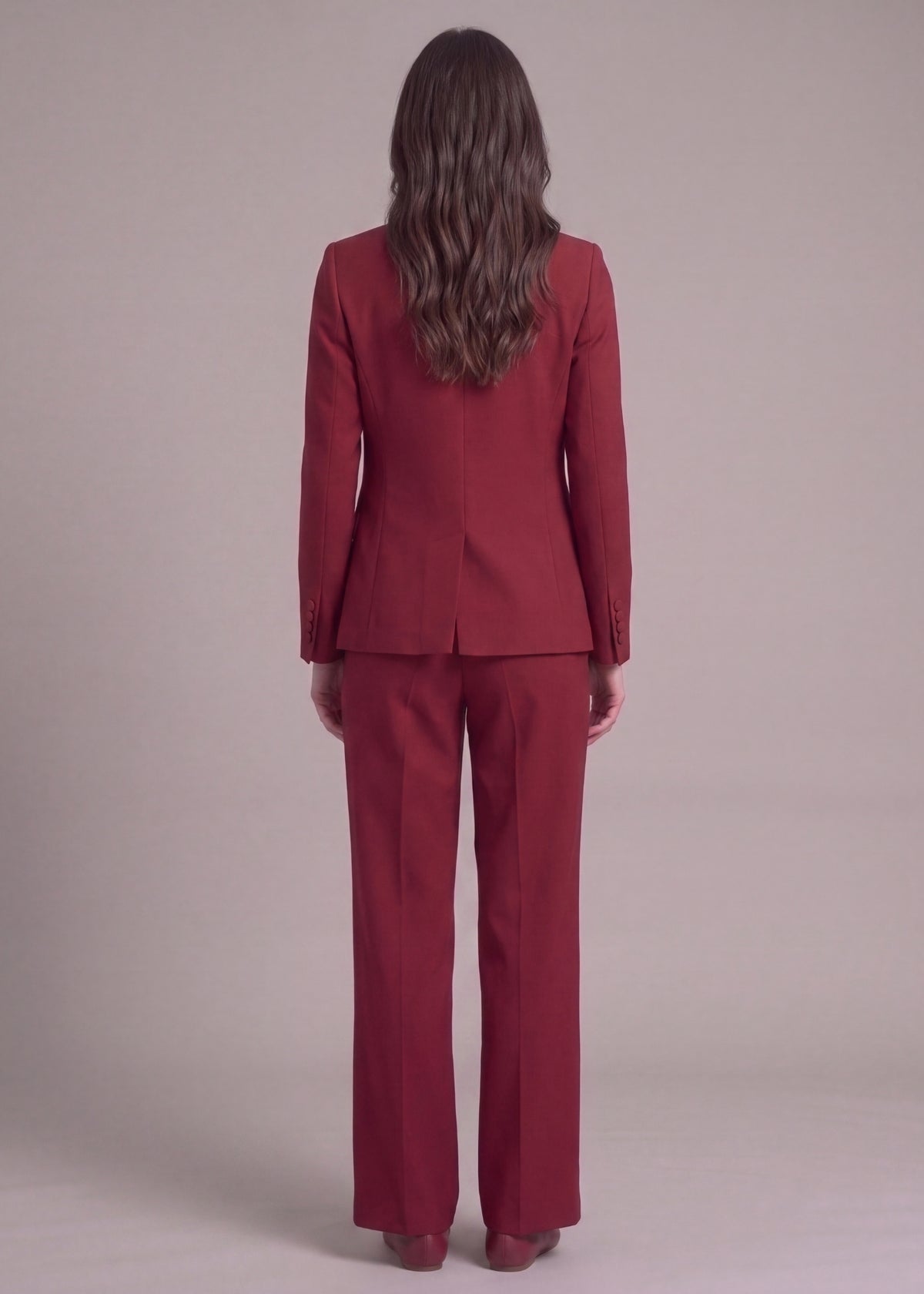 Polynesia Notch lapel Work Ready Suit in Red