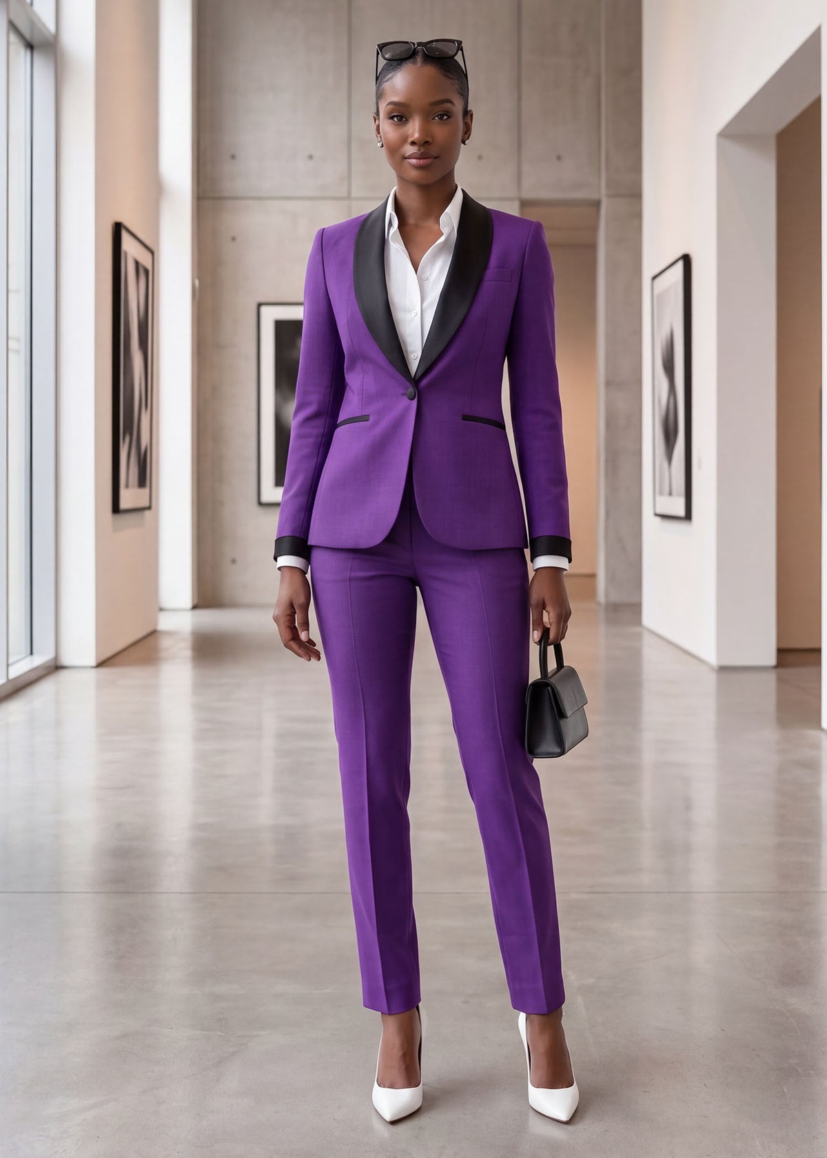 Portofino Shawl Lapel Tuxedo in Purple