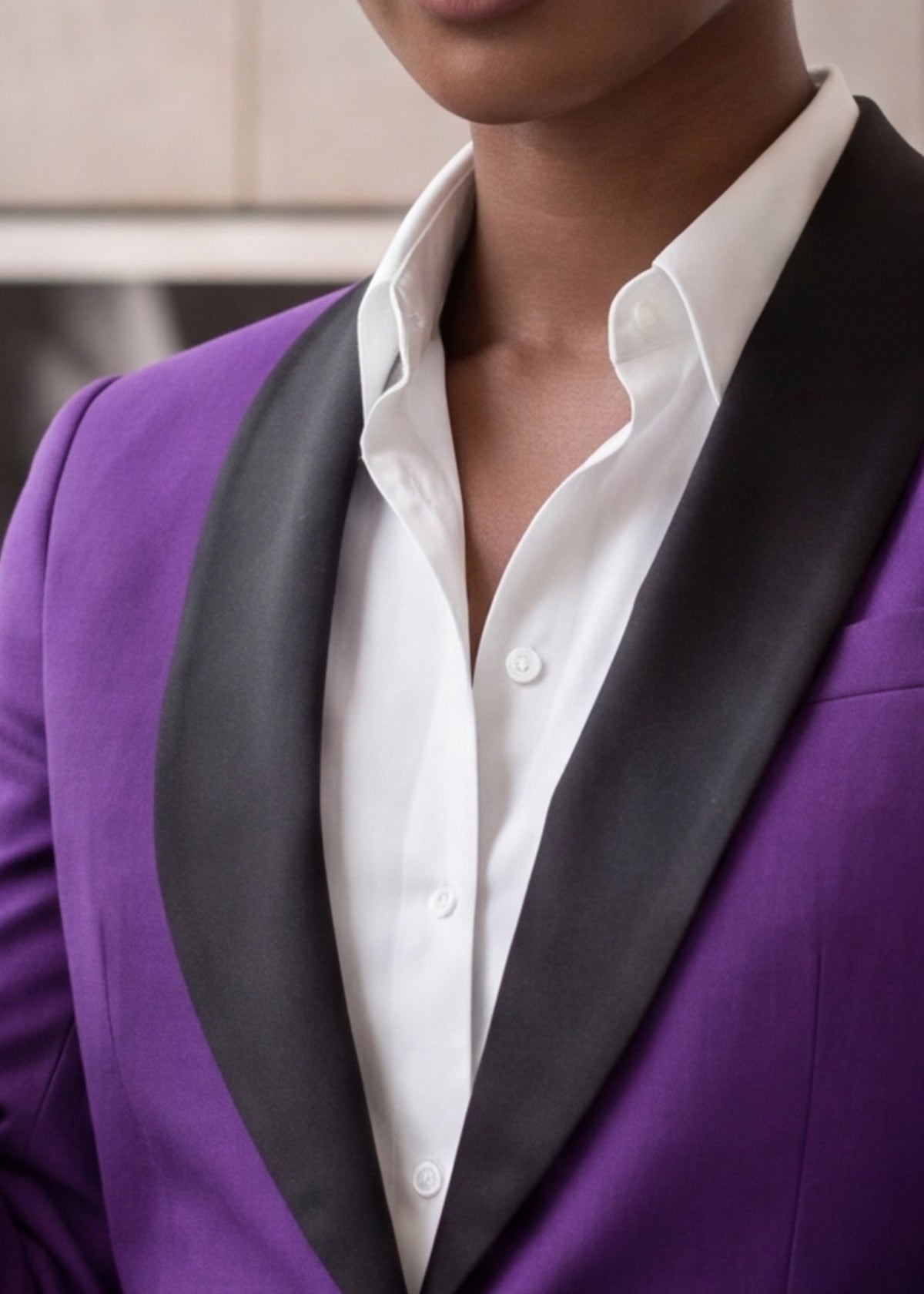 Portofino Shawl Lapel Tuxedo in Purple