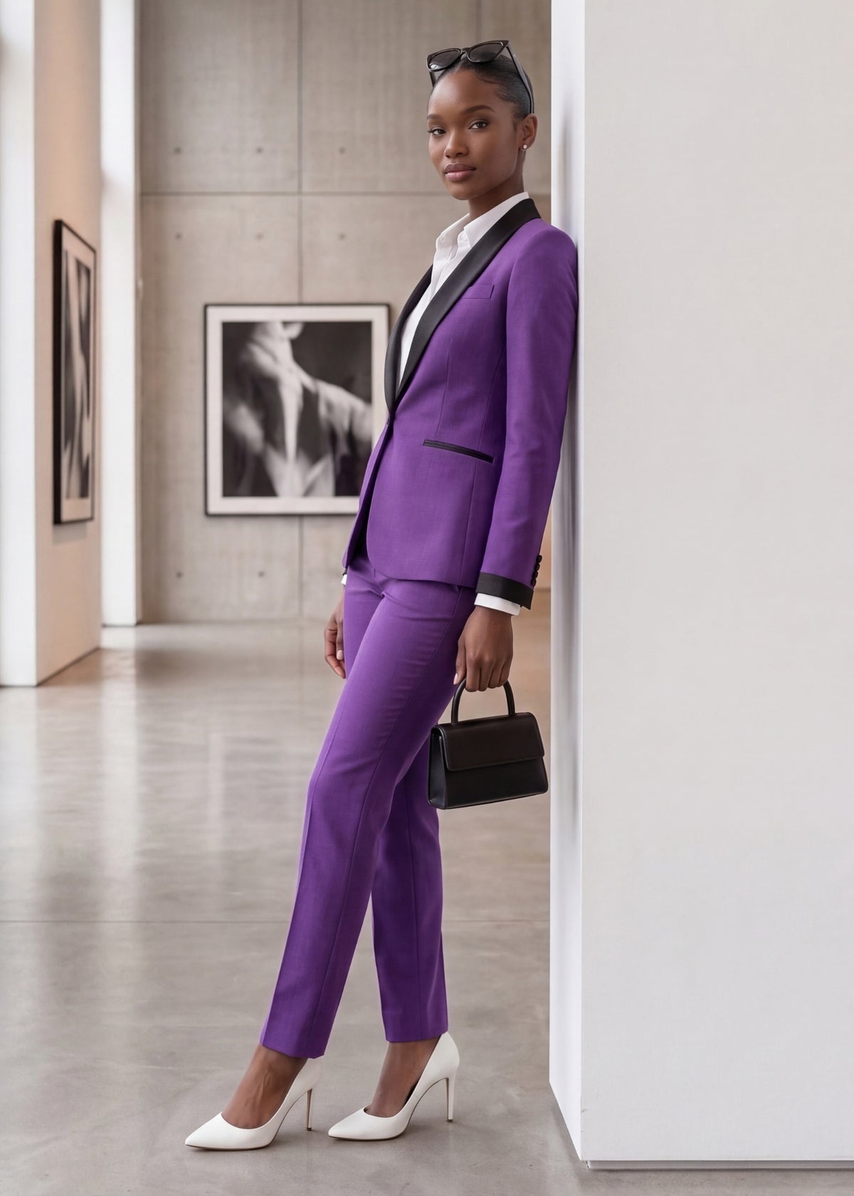 Portofino Shawl Lapel Tuxedo in Purple