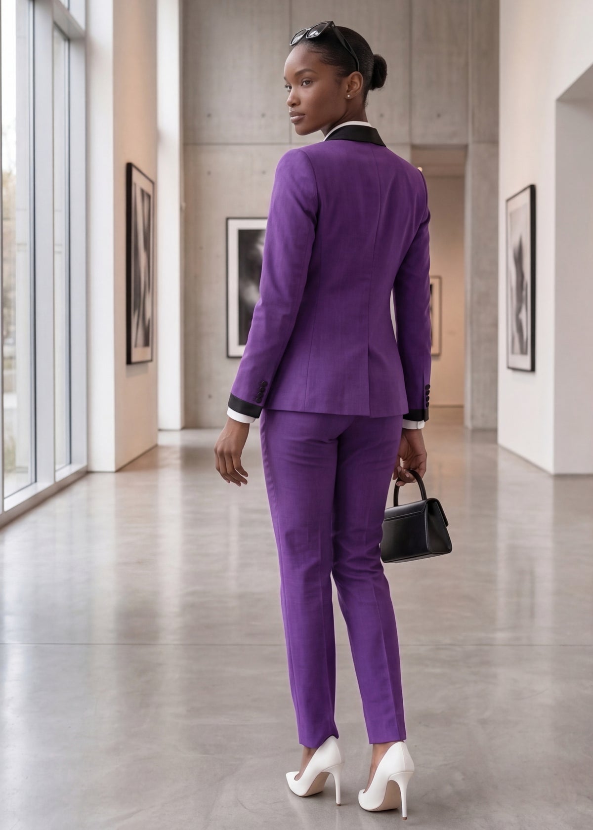 Portofino Shawl Lapel Tuxedo in Purple