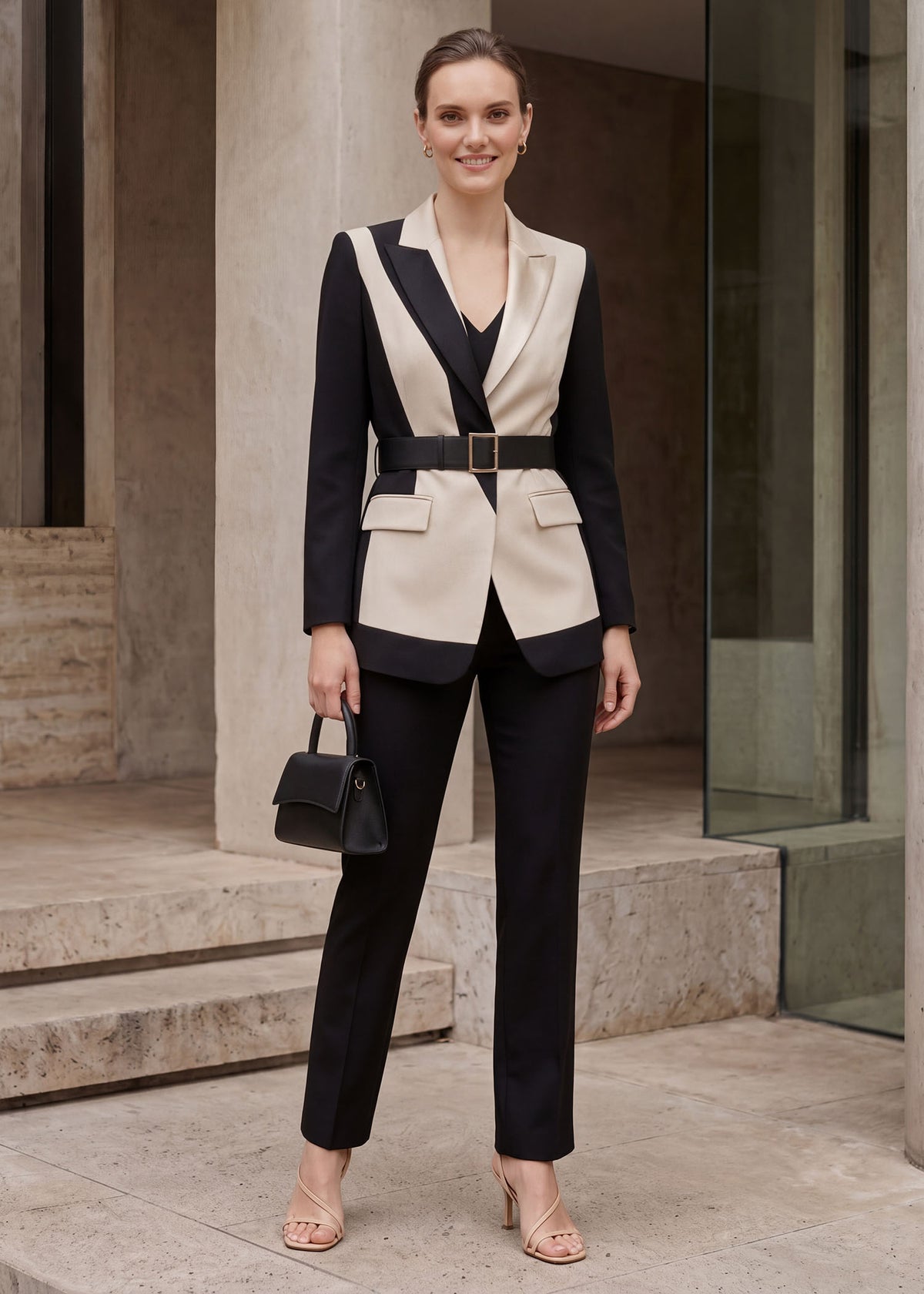 Santorini Notch Lapel Two Tone Tuxedo