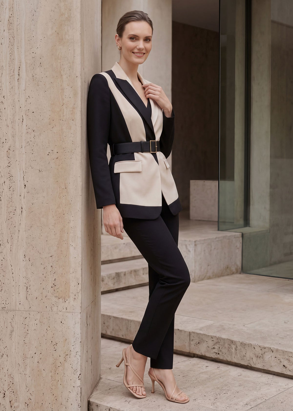 Santorini Notch Lapel Two Tone Tuxedo