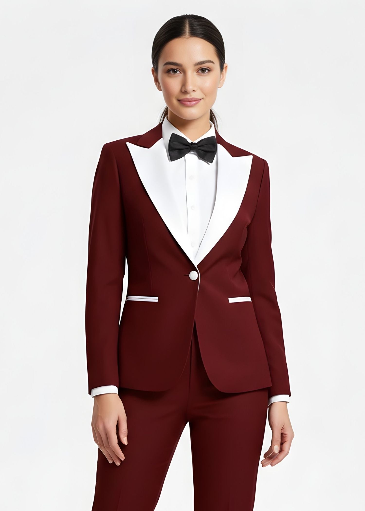 Selene wide peak lapel Tuxedo