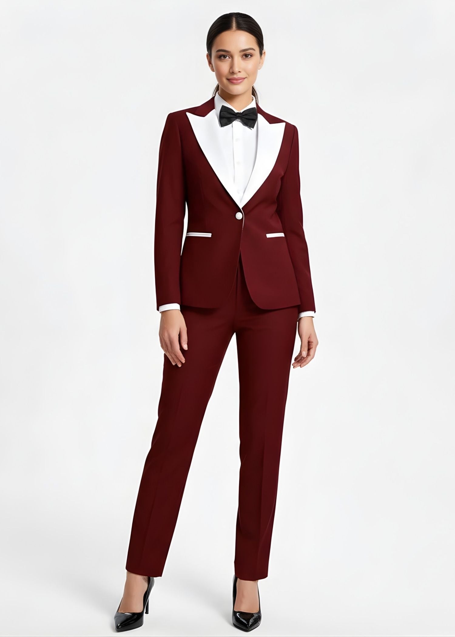 Selene wide peak lapel Tuxedo