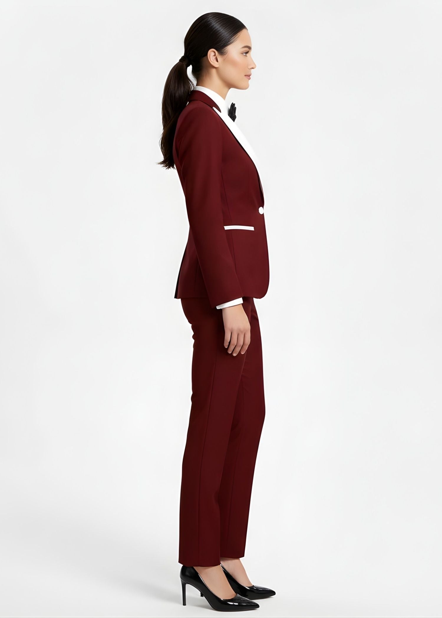 Selene wide peak lapel Tuxedo