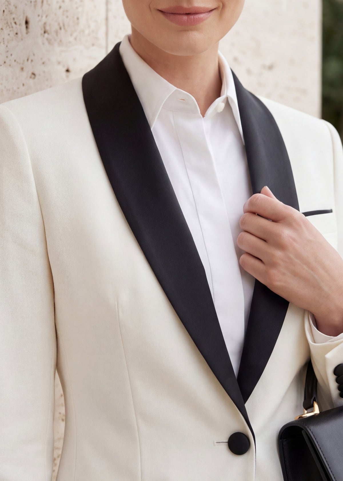 Serenne Single Button Shawl Lapel Tuxedo