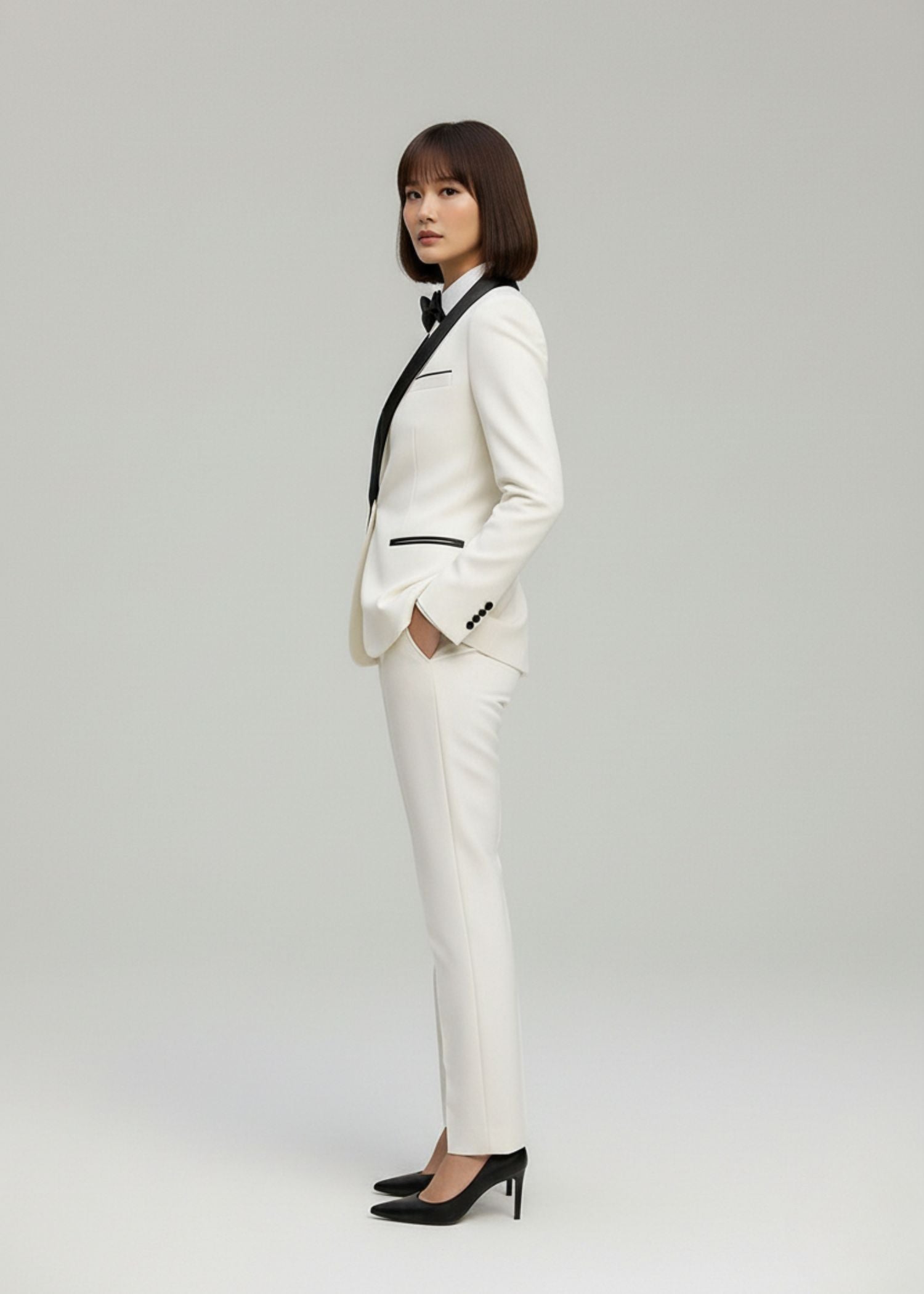 Serenne Single Button Shawl Lapel Tuxedo