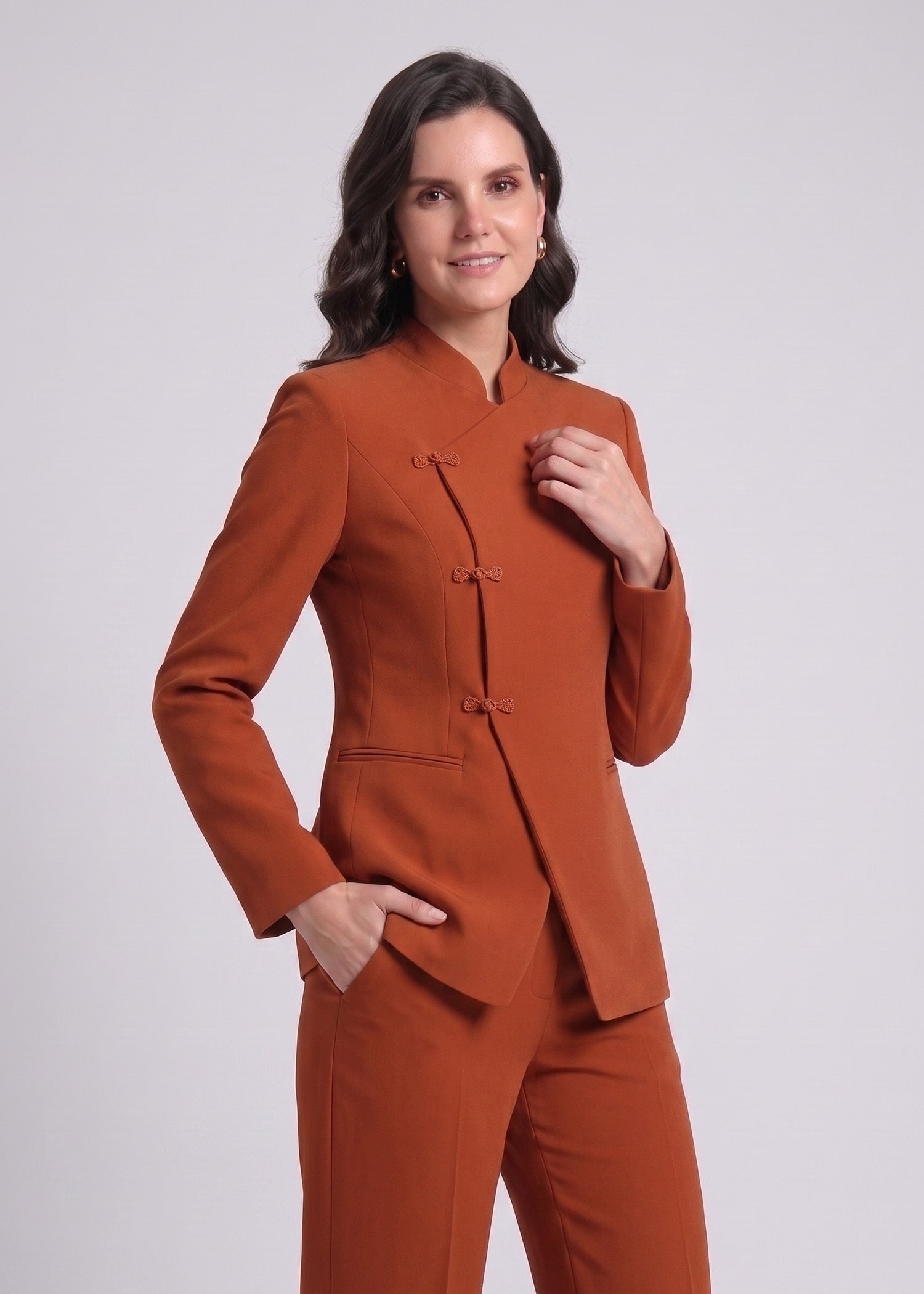 Side Button Office Professional Suit