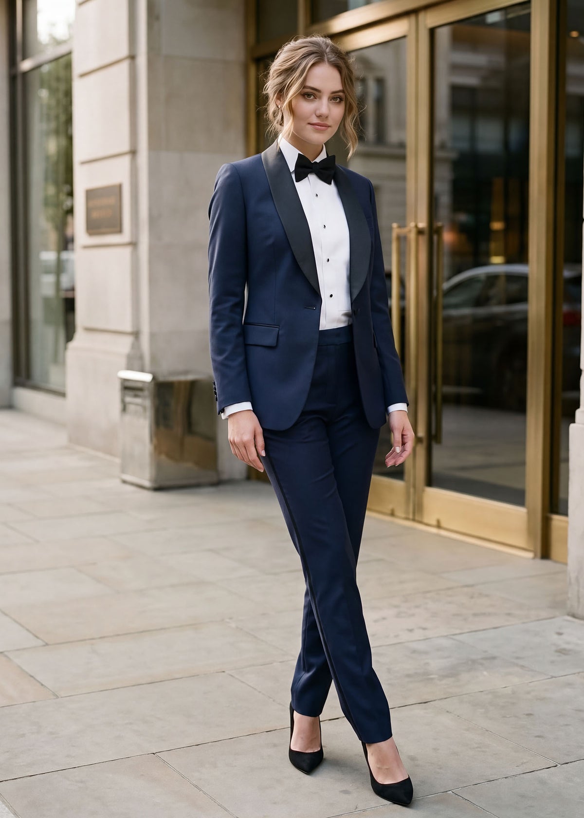 Single Breasted Shawl Lapel Tuxedo for women