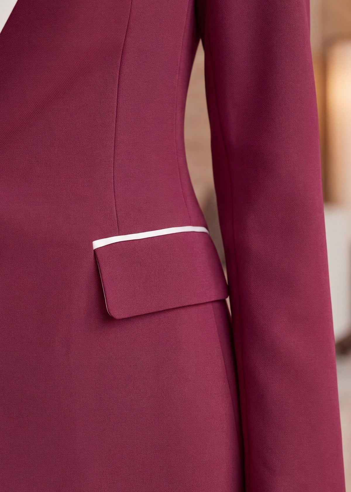 Orion Single Breasted Tuxedo in Raspberry