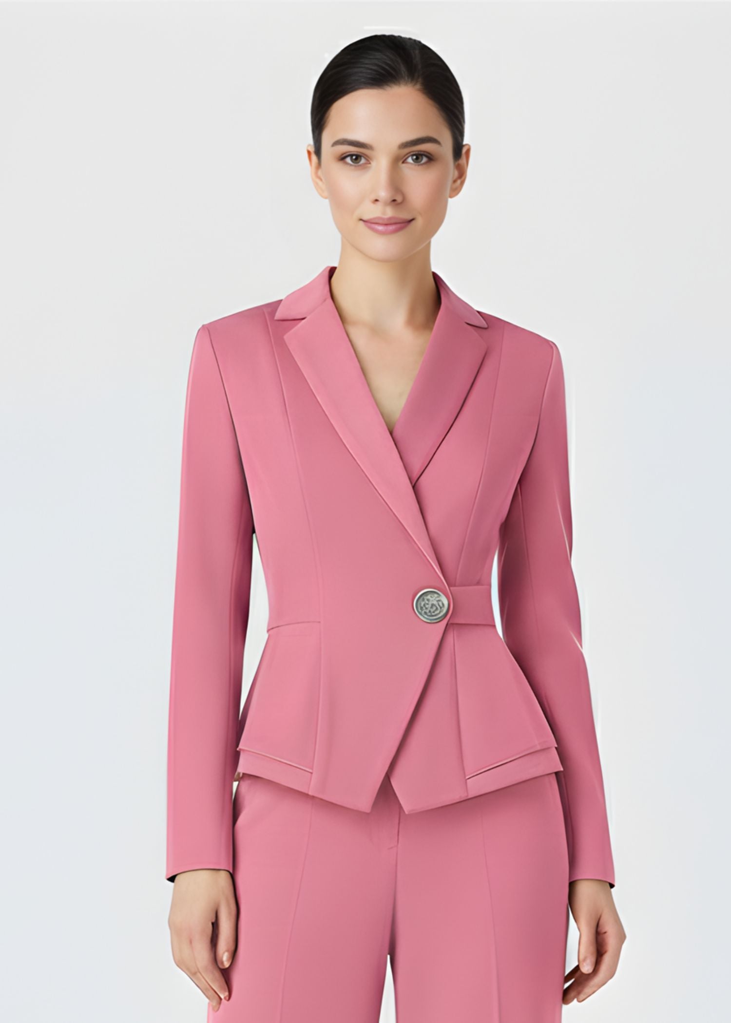  Single button wrap tuxedo 