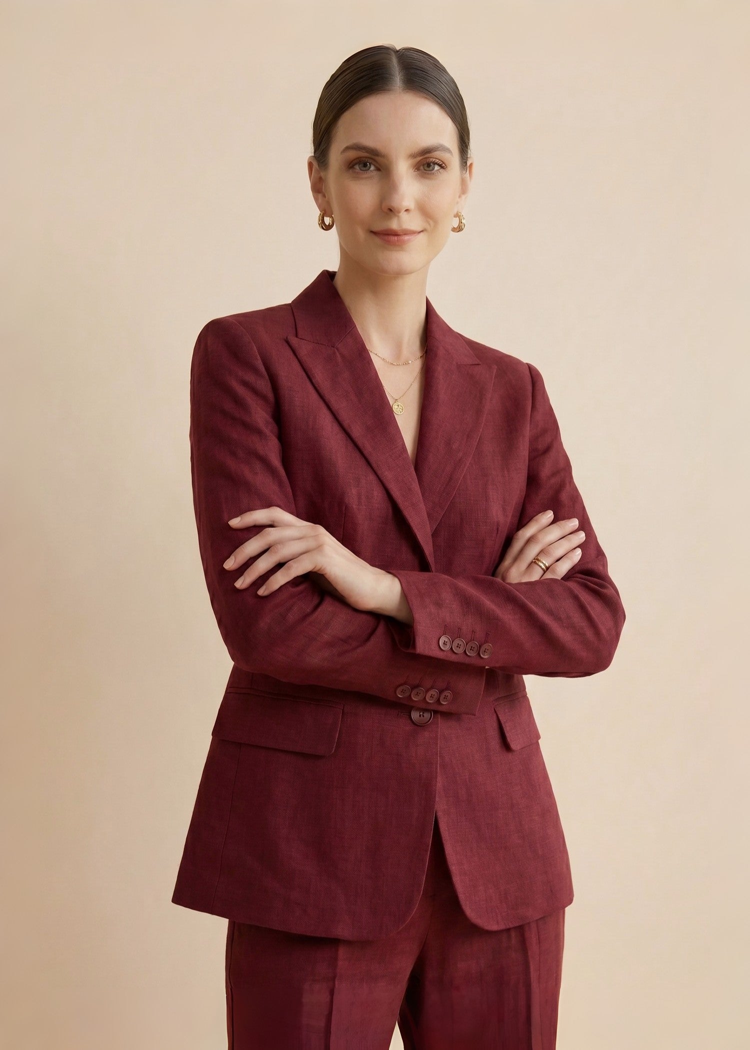 Colosseum single breasted Linen Suit