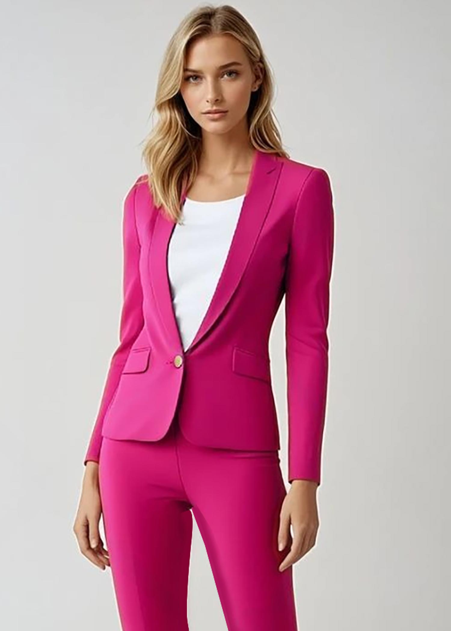 Soft Rose Tailored Suit