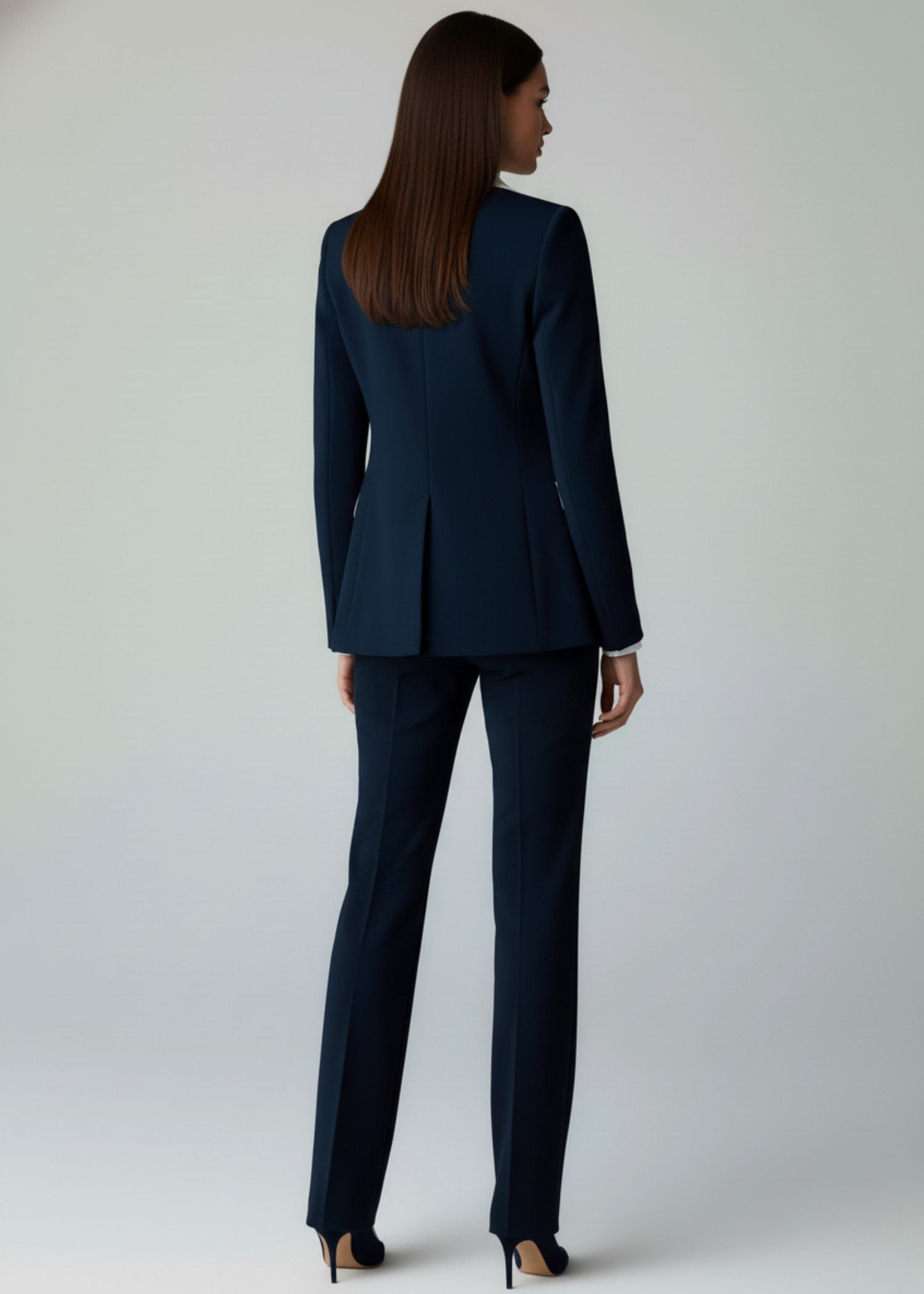 Solenne Peak Lapel Three Piece Tuxedo