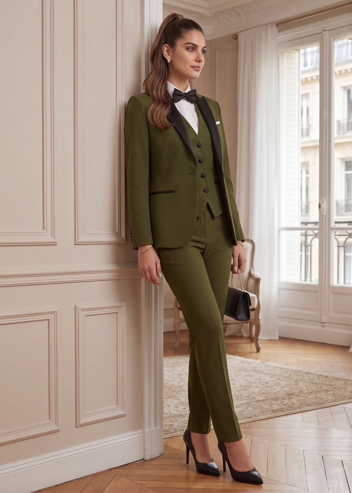 Sovereign Peak Lapel Three Piece Tuxedo
