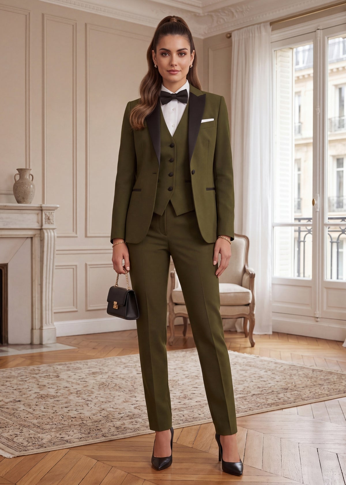 Sovereign Peak Lapel Three Piece Tuxedo
