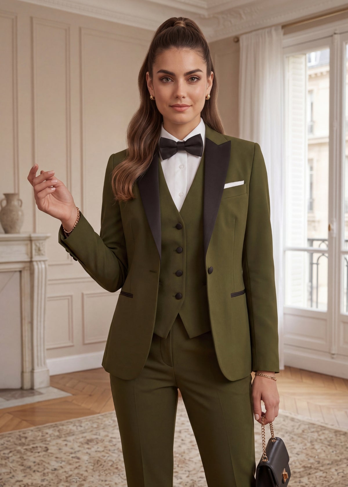 Sovereign Peak Lapel Three Piece Tuxedo
