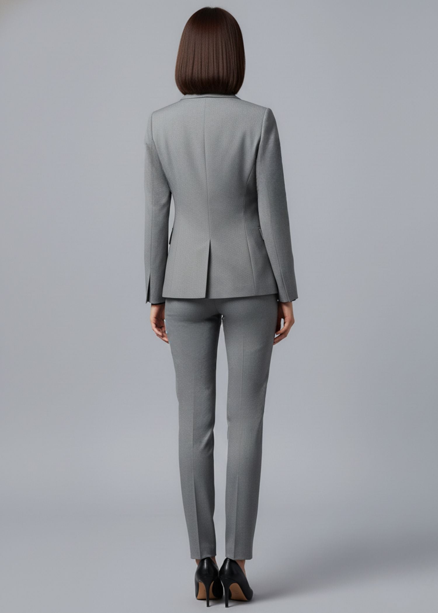 Sulawesi Flap Pockets Suit in Light Grey