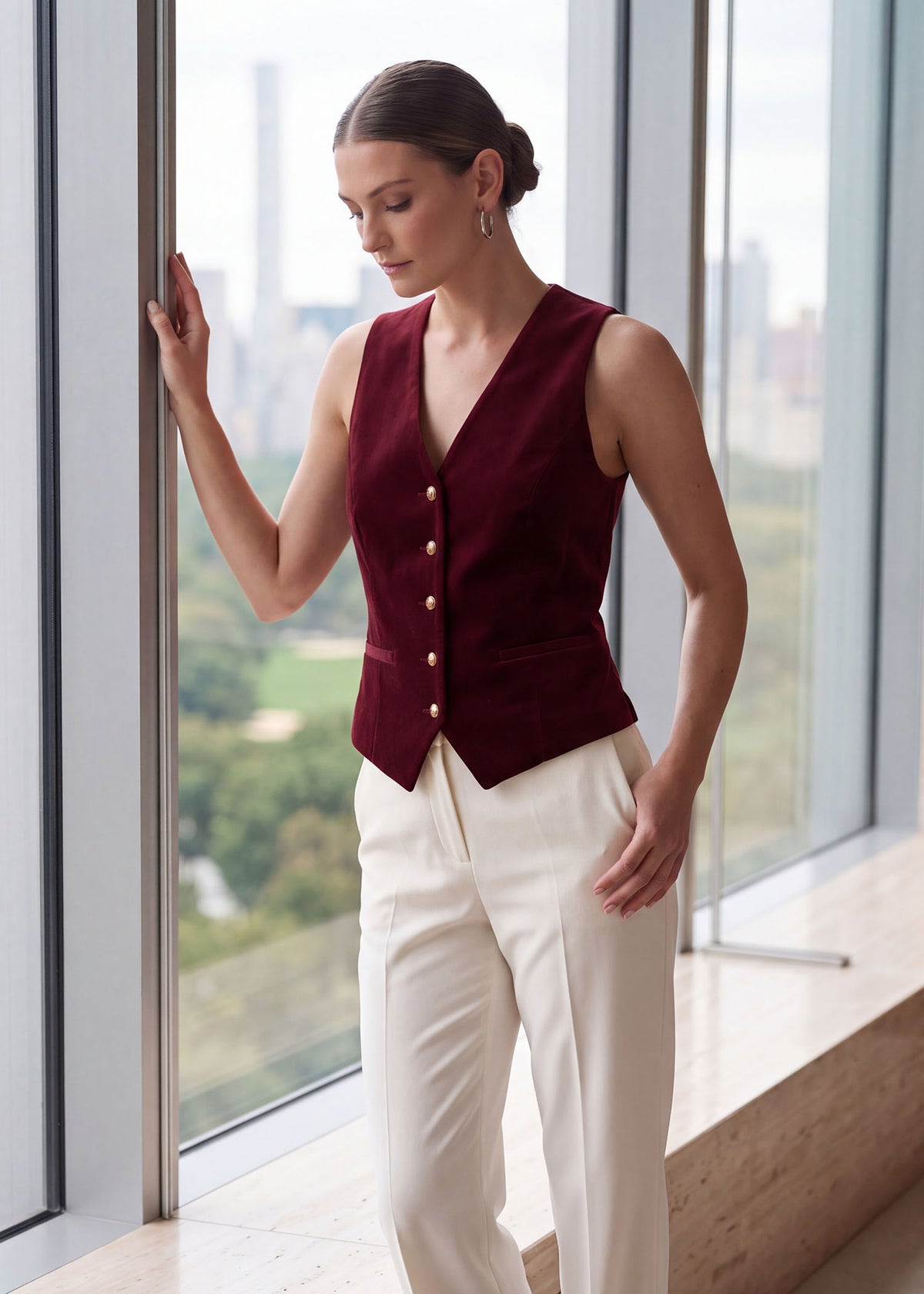 Tuxedo with Maroon Vest