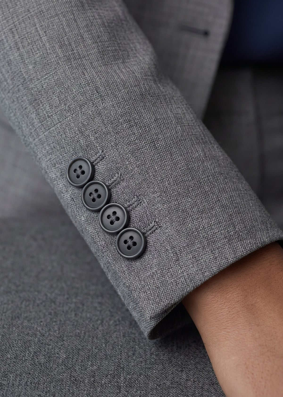 Grey Two-Piece Business Suit for Women