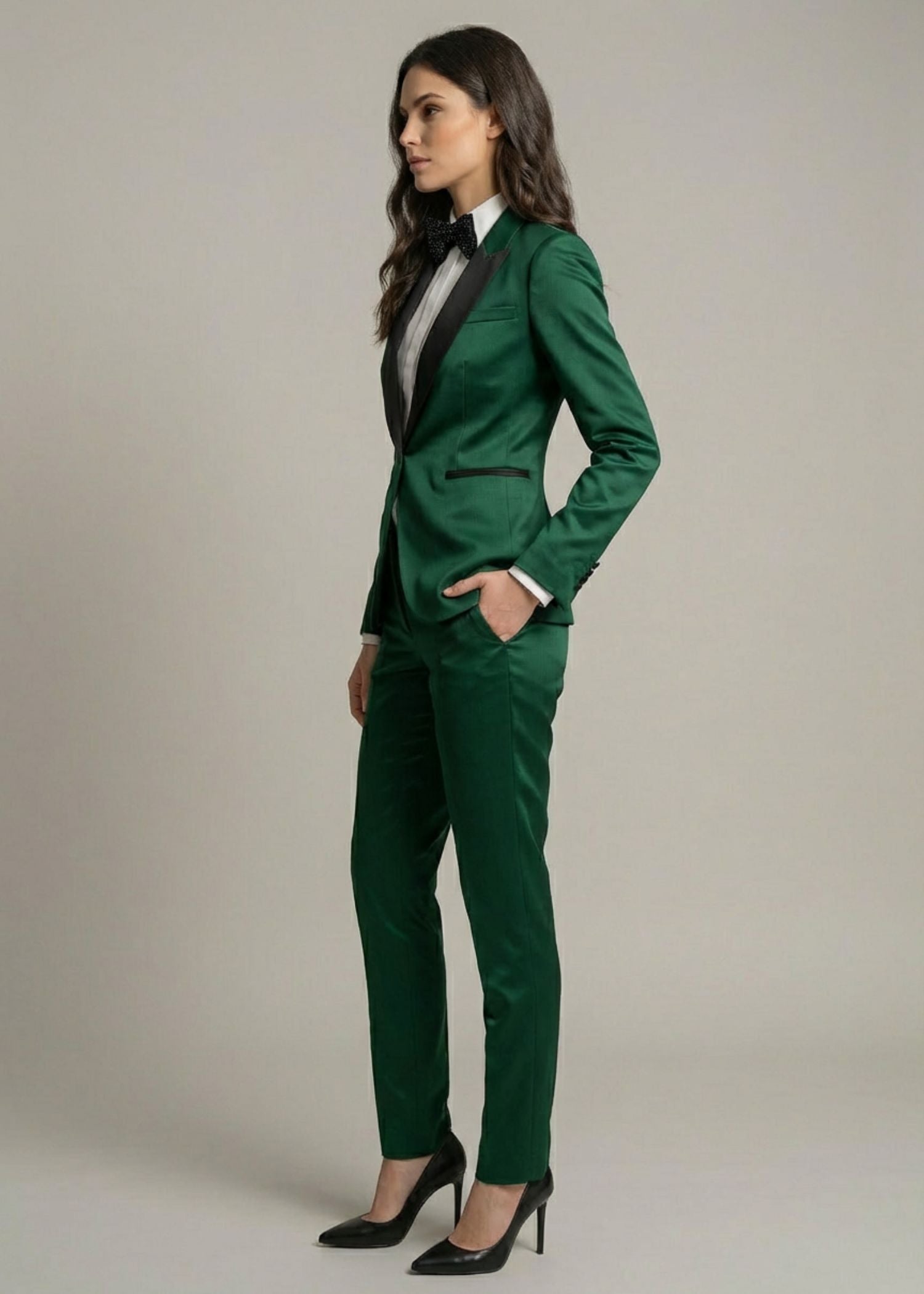 Green Velvet tuxedo with Peak Lapel