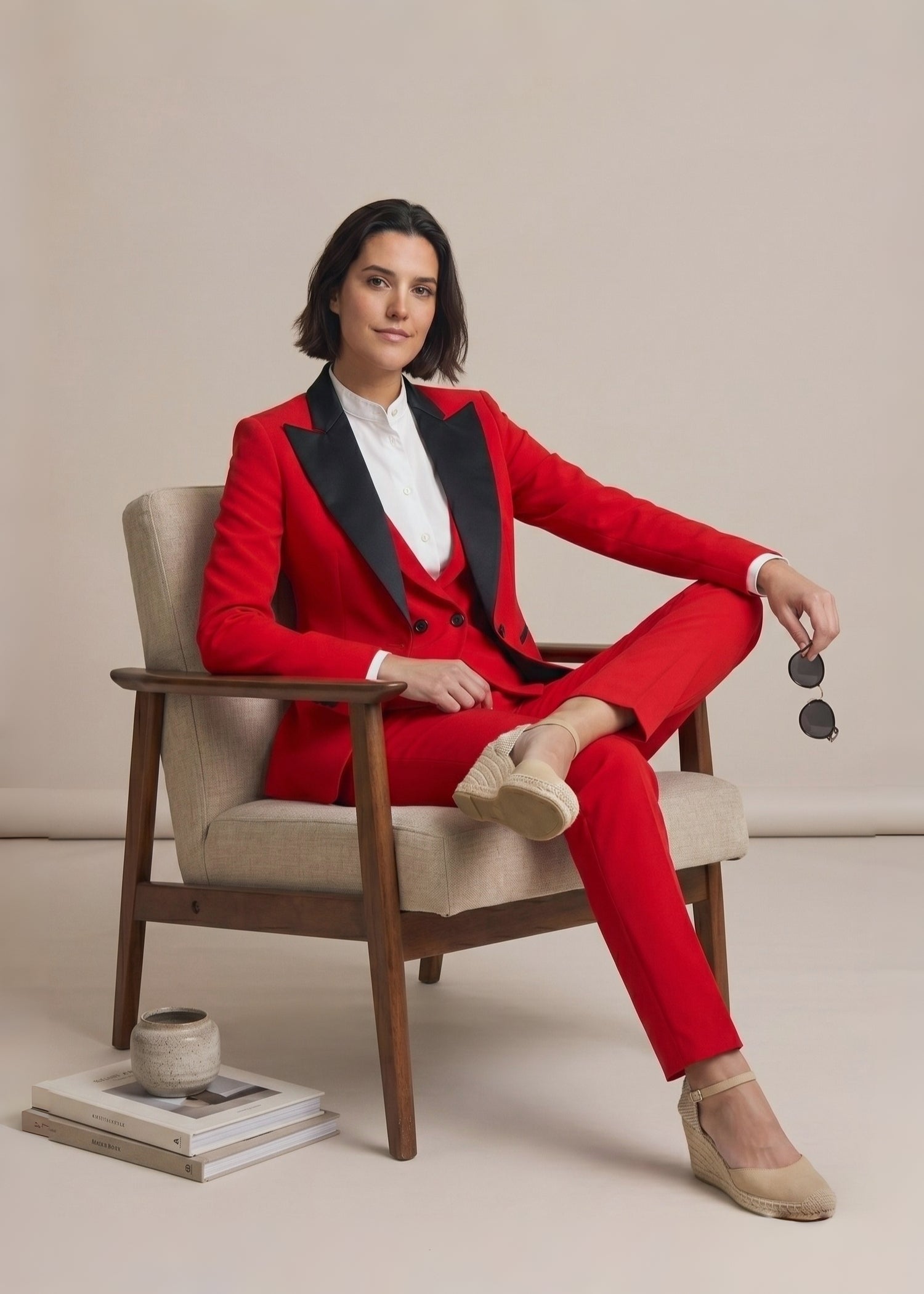 Wide Lapel Women tuxedo
