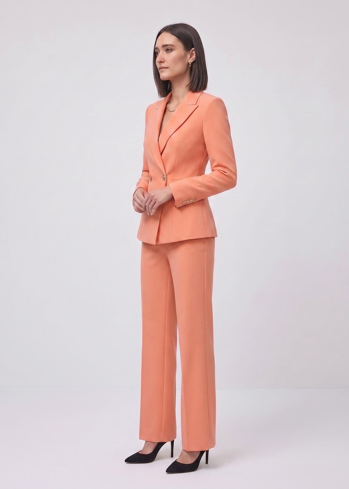 Wide Peak Lapel Corporate Office Suit
