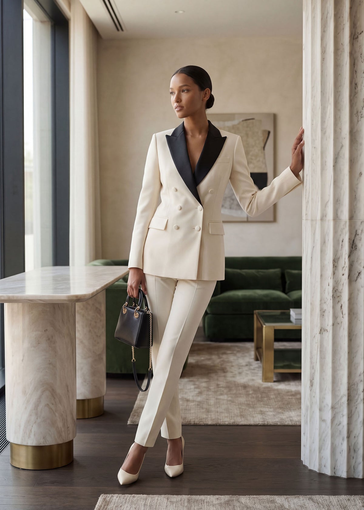 Wide Satin Lapel Tuxedo